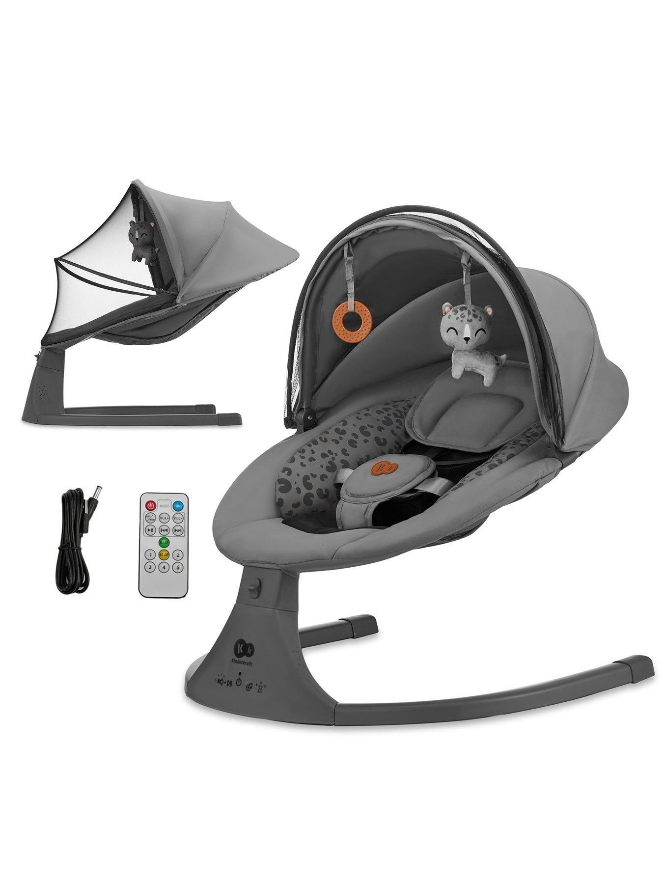 Image 1 of 8 of Kinderkraft Lumi 2-in-1 Swing - Dark Grey