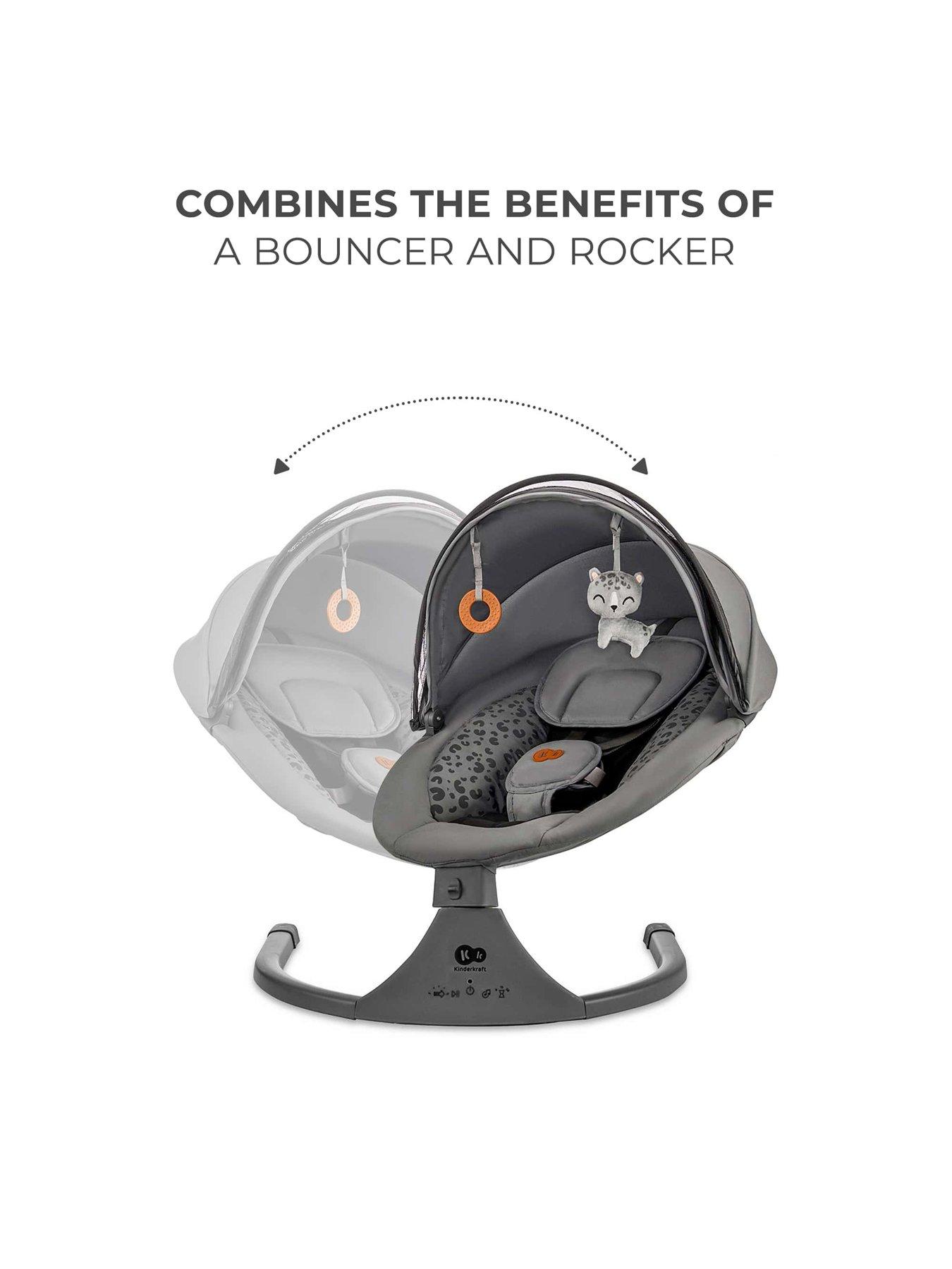 Image 4 of 8 of Kinderkraft Lumi 2-in-1 Swing - Dark Grey