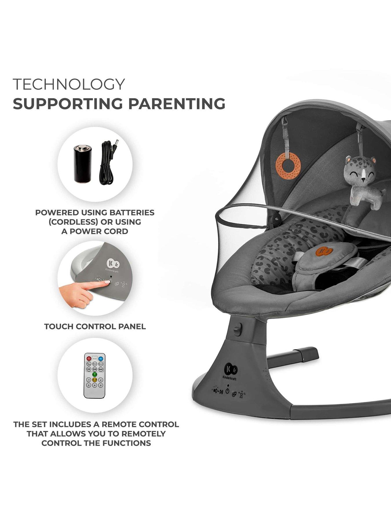 Image 5 of 8 of Kinderkraft Lumi 2-in-1 Swing - Dark Grey