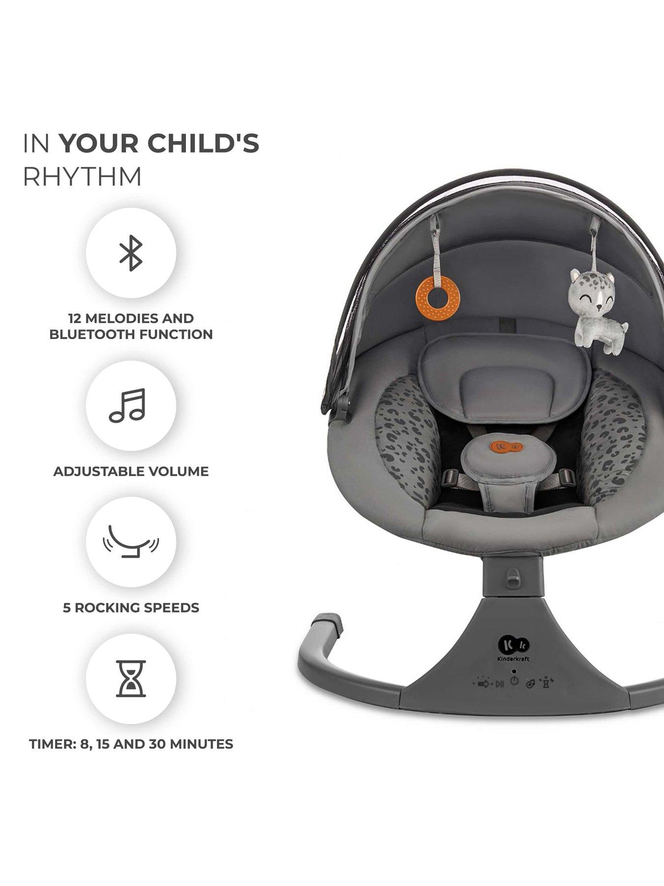 Image 7 of 8 of Kinderkraft Lumi 2-in-1 Swing - Dark Grey