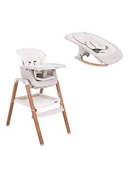 Product photograph of Tutti Bambini Nova Birth To 12 Years Complete Highchair Package - Ecru Scandinavian Walnut from very.co.uk