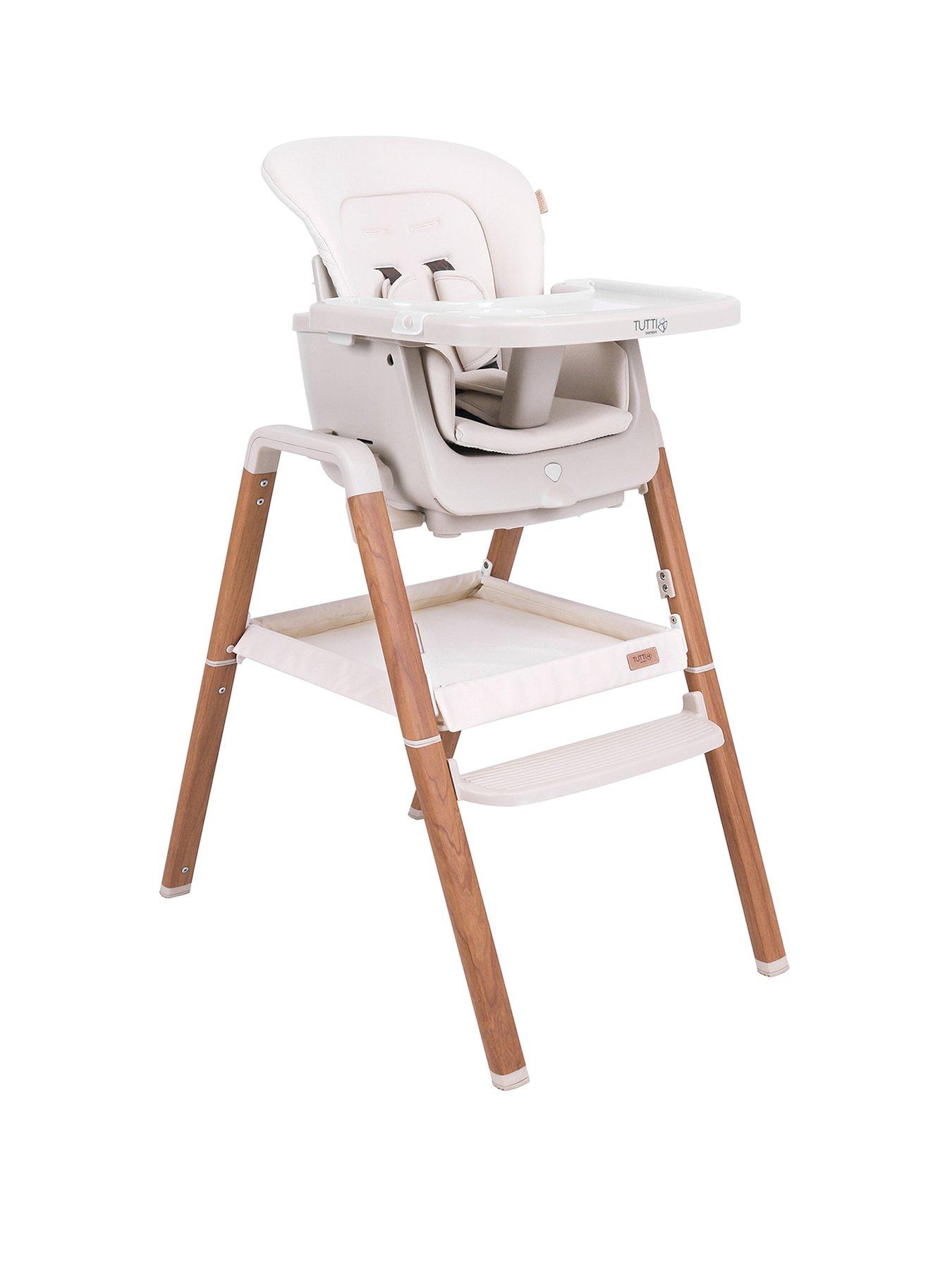 Tutti Bambini Nova Highchair Scandinavian Walnut Ecru