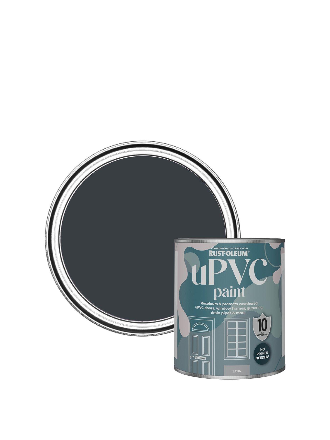 Product photograph of Rust-oleum Satin Finish Upvc Paint - Anthracite from very.co.uk