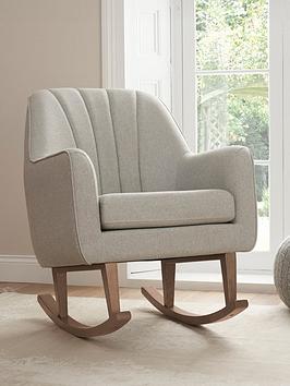 Product photograph of Tutti Bambini Noah Rocking Nursing Chair - Pebble from very.co.uk