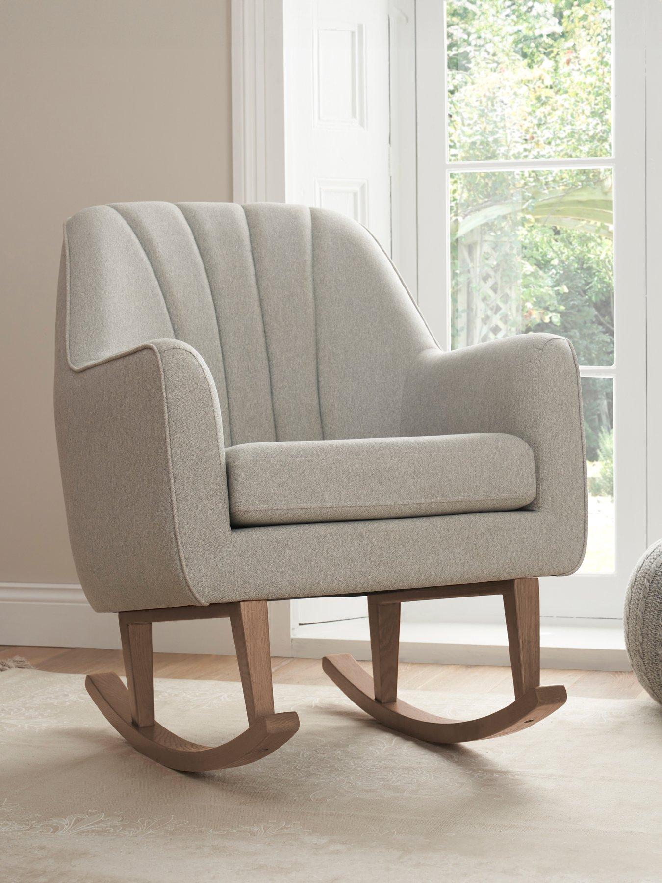 Tutti Bambini Noah Rocking Nursing Chair Pebble Very.co.uk