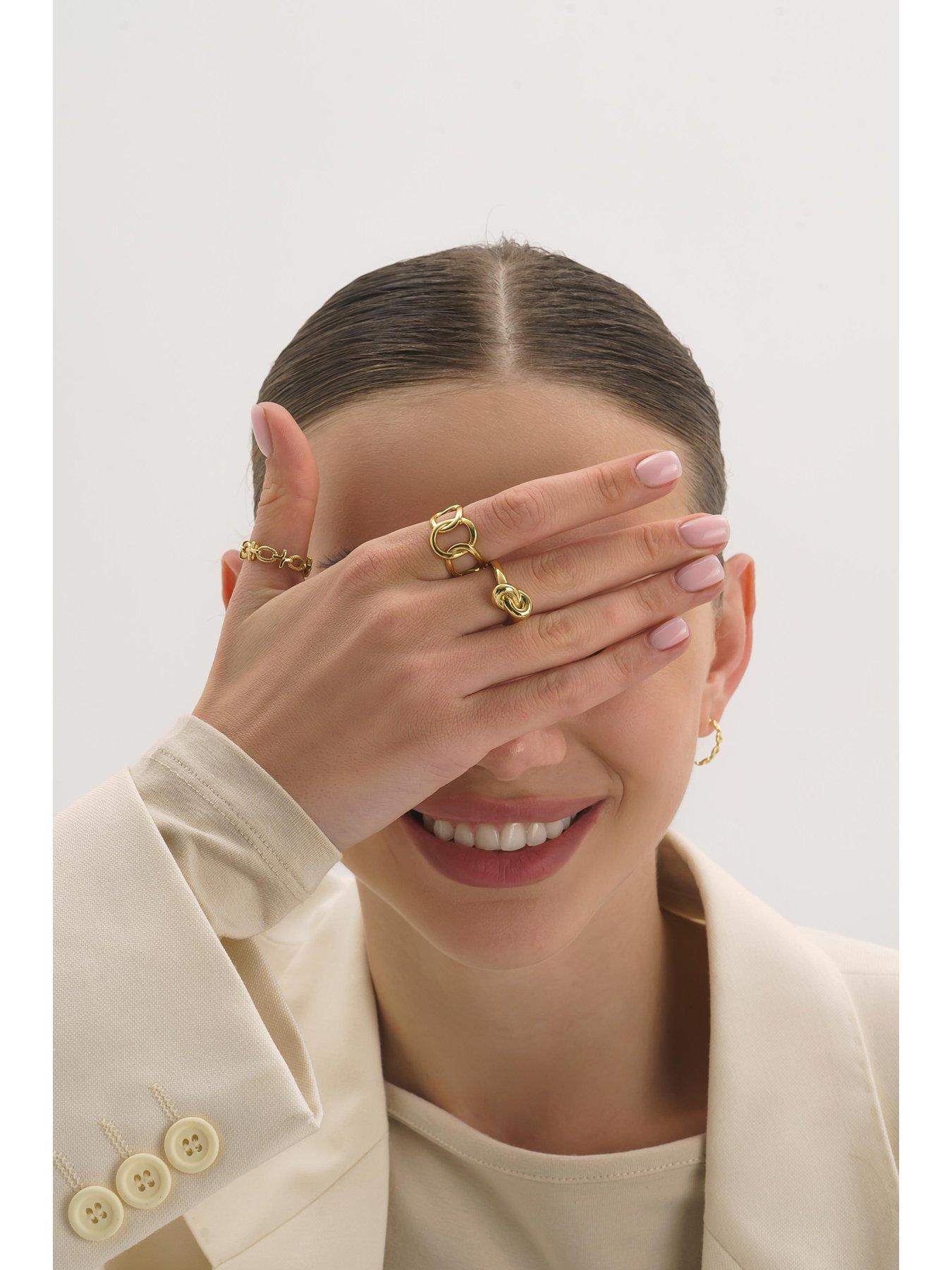 Image 5 of 8 of Elk & Bloom Sterling Silver Knot Ring