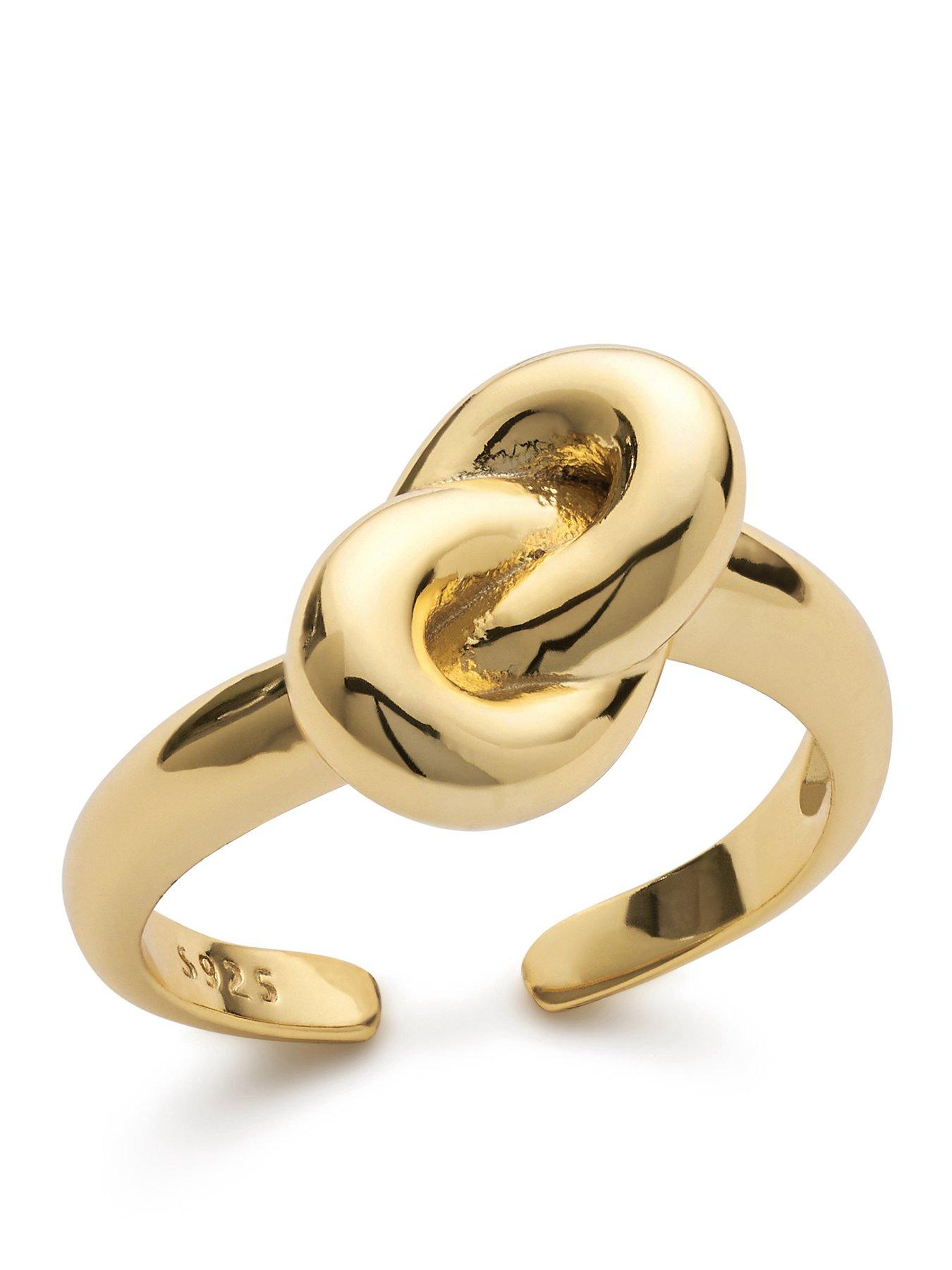 Elk & Bloom 18K Gold Plated Knot Ring