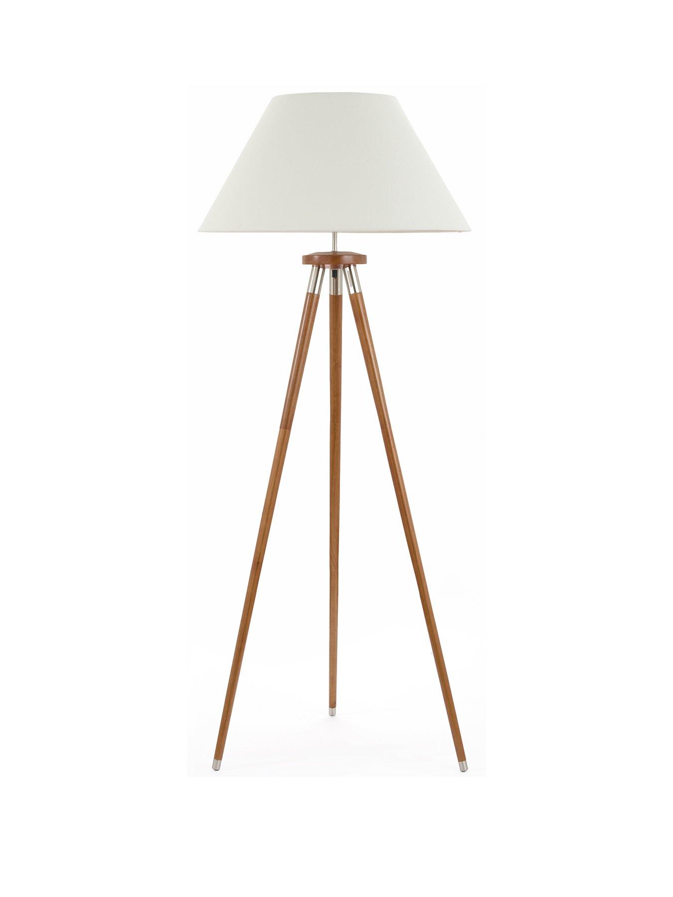 Image 2 of 6 of Very Home Wood Tripod Floor Lamp