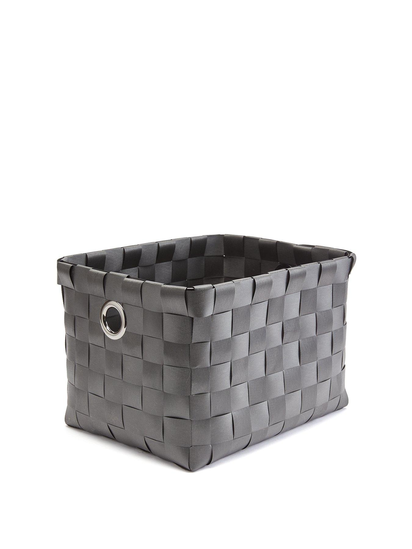 Image 2 of 6 of Very Home Faux Leather Woven Storage 34x27x22.5cm