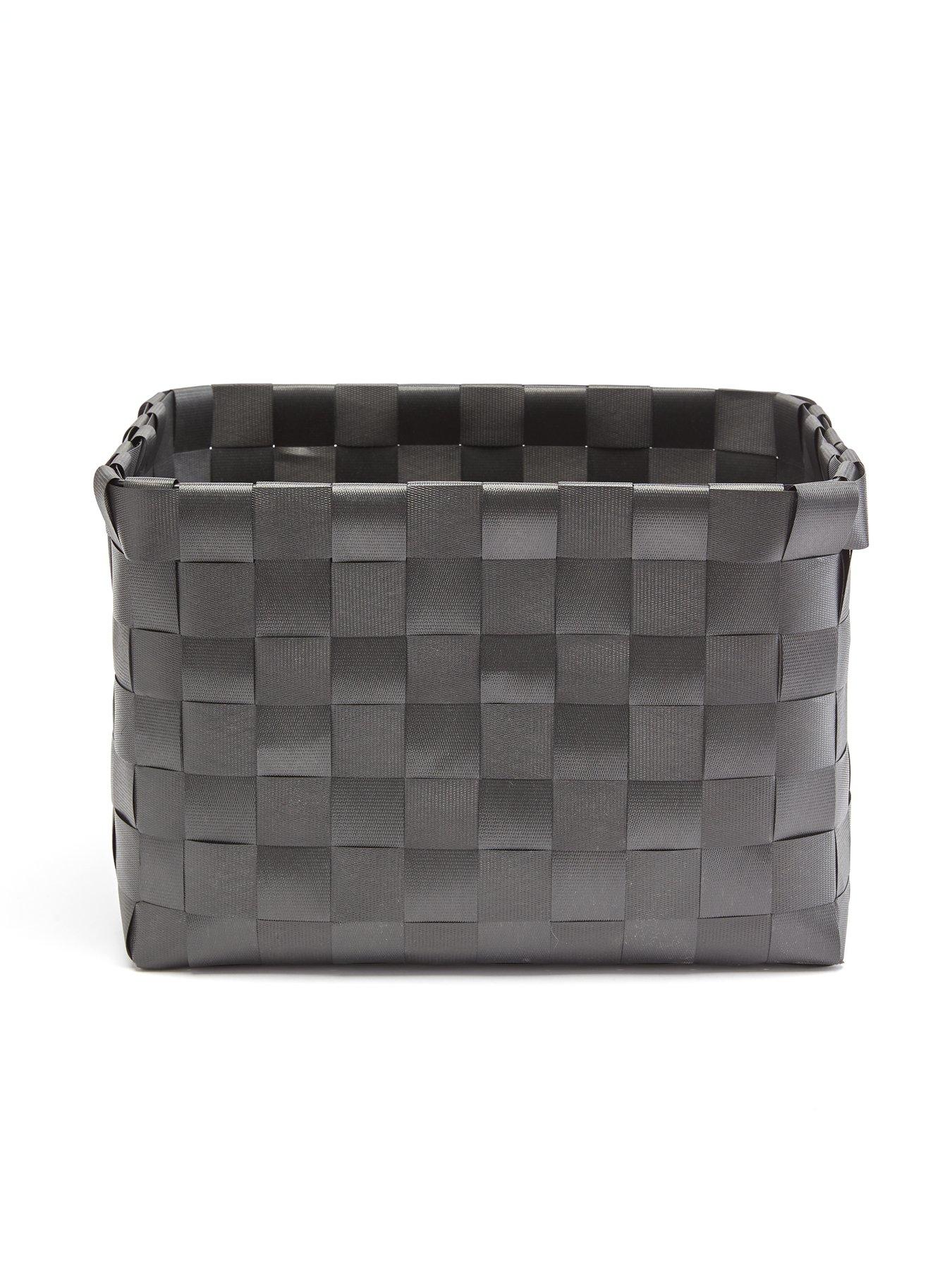 Image 3 of 6 of Very Home Faux Leather Woven Storage 34x27x22.5cm