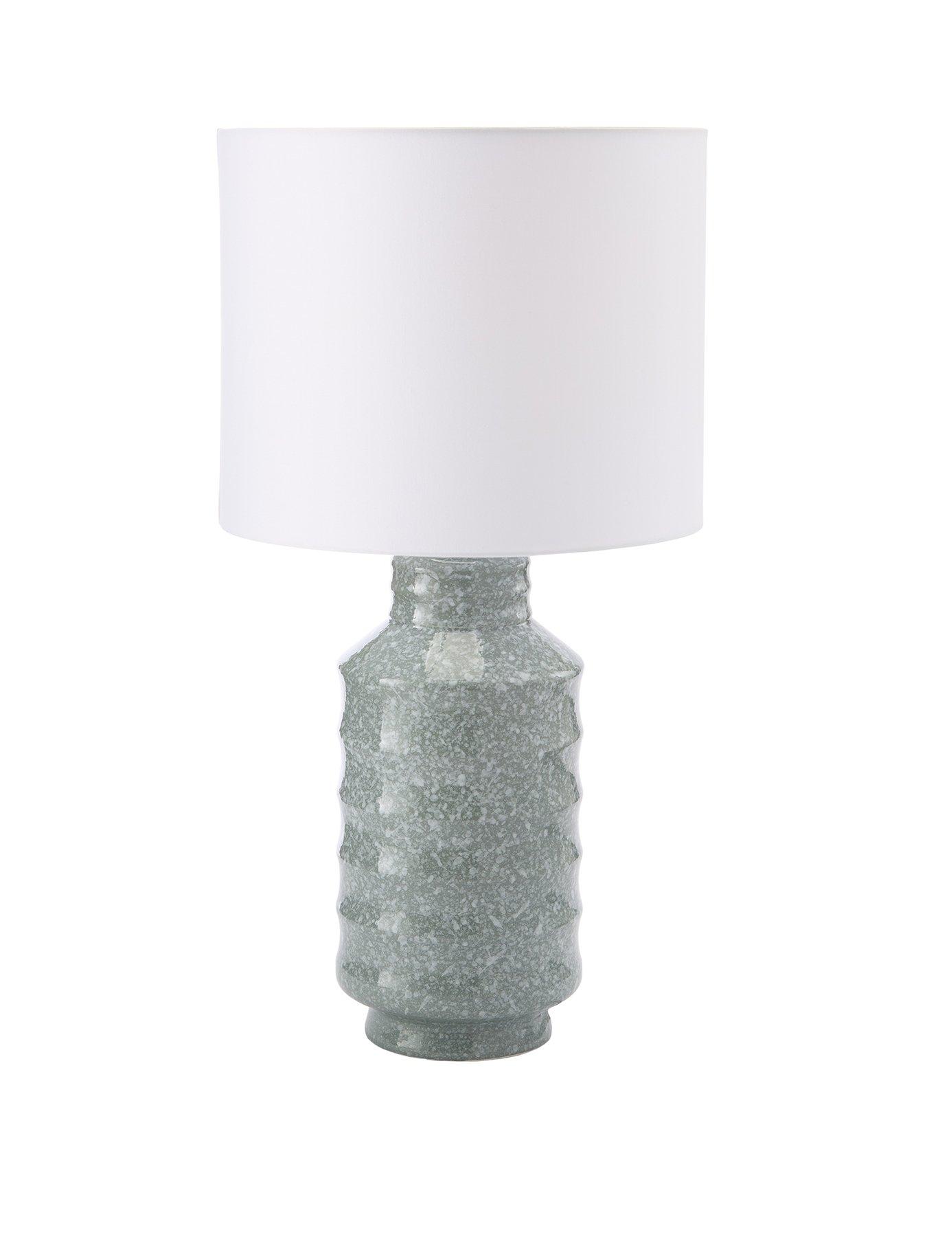 Image 2 of 7 of The Very Collection Ceramic Ripple Table Lamp