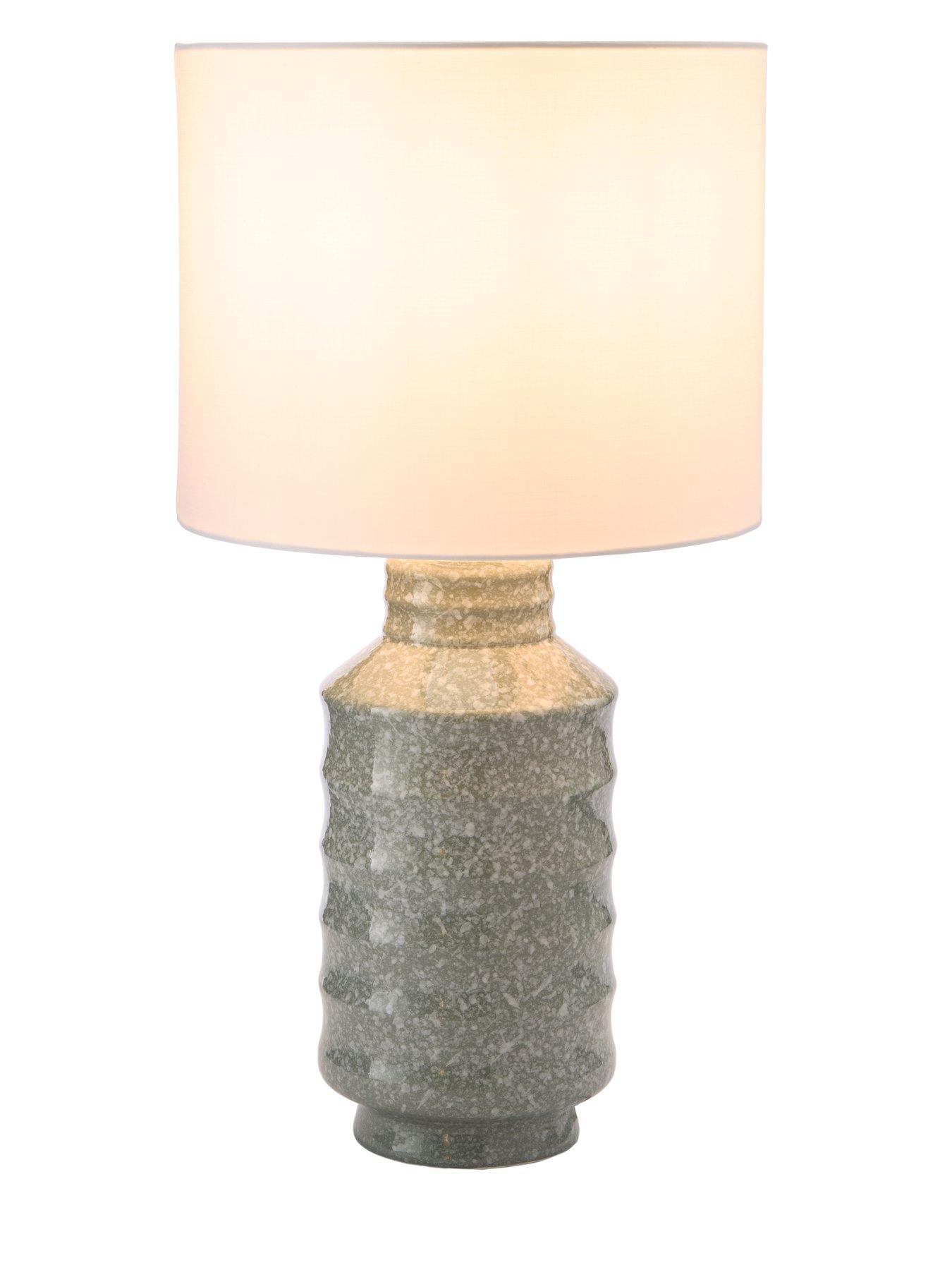 Image 3 of 7 of The Very Collection Ceramic Ripple Table Lamp