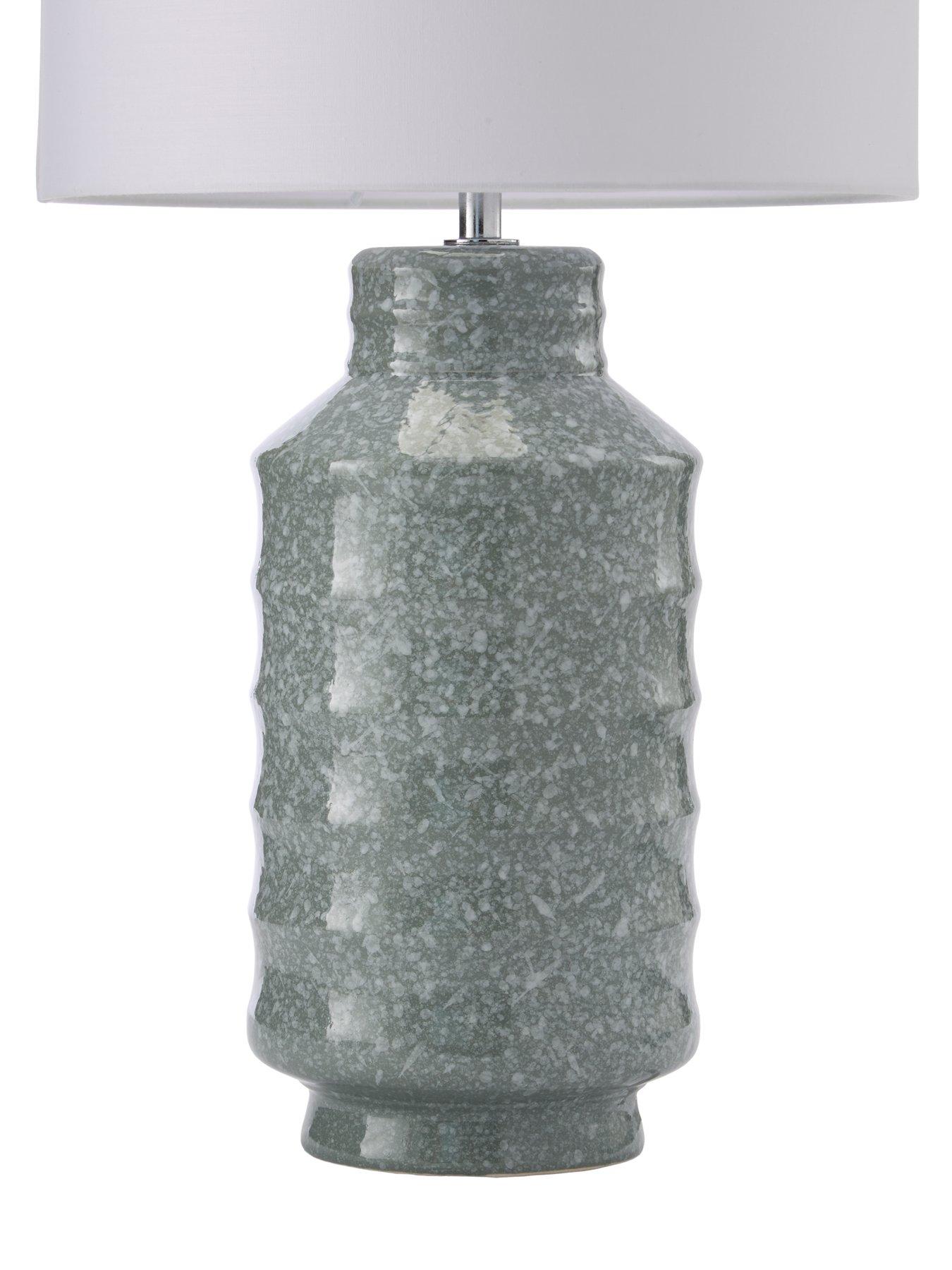 Image 4 of 7 of The Very Collection Ceramic Ripple Table Lamp