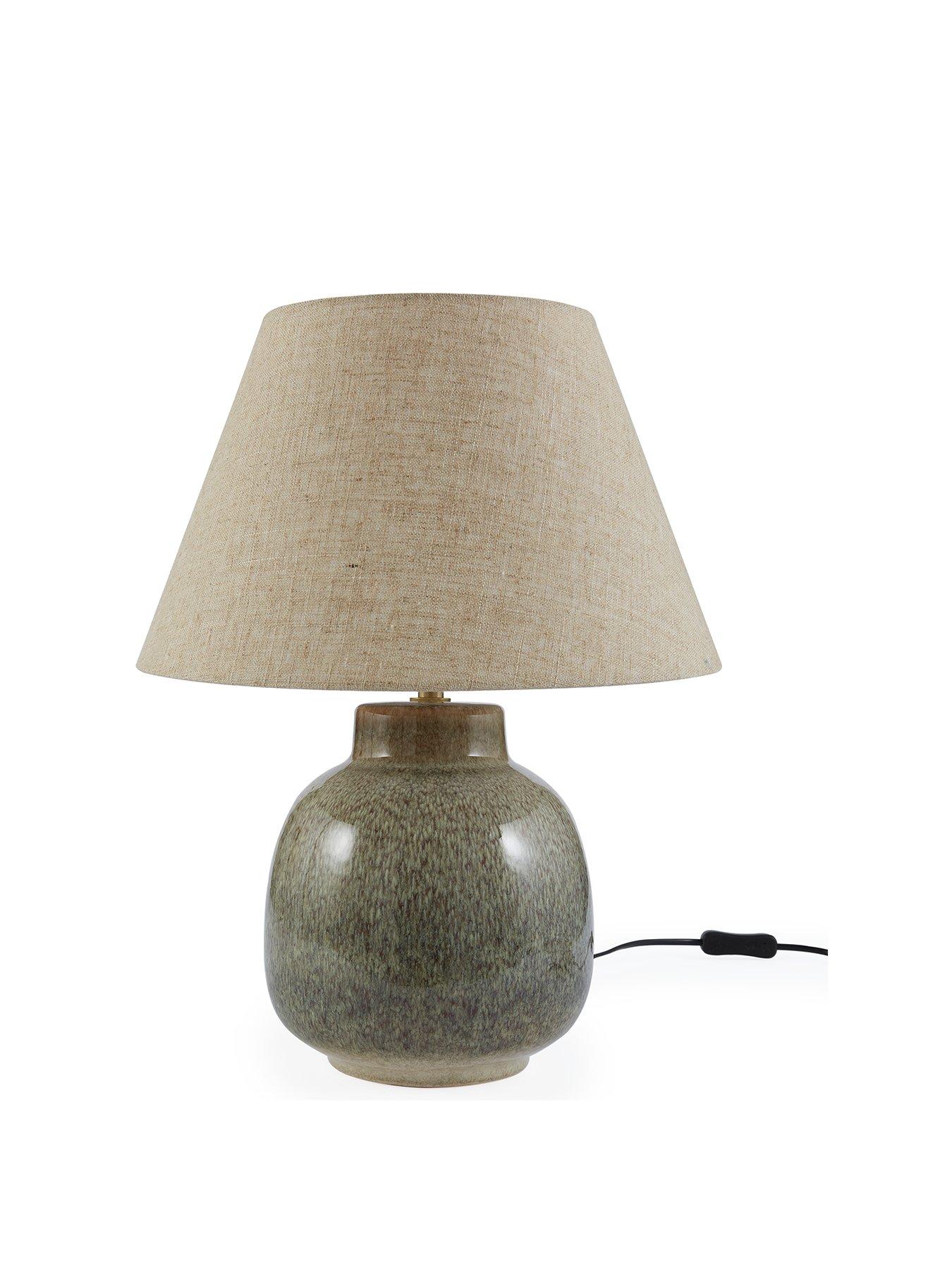 Image 2 of 6 of The Very Collection Ceramic Ombre Table Lamp with Tapered Shade