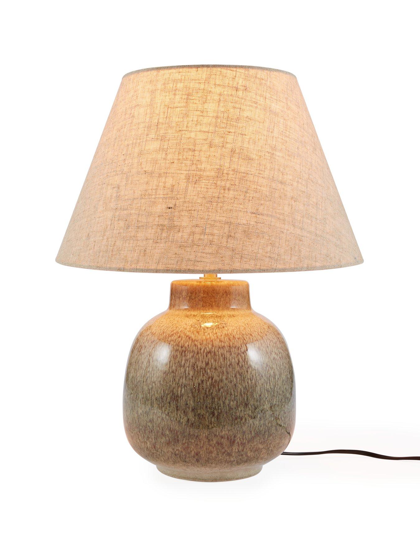 Image 3 of 6 of The Very Collection Ceramic Ombre Table Lamp with Tapered Shade