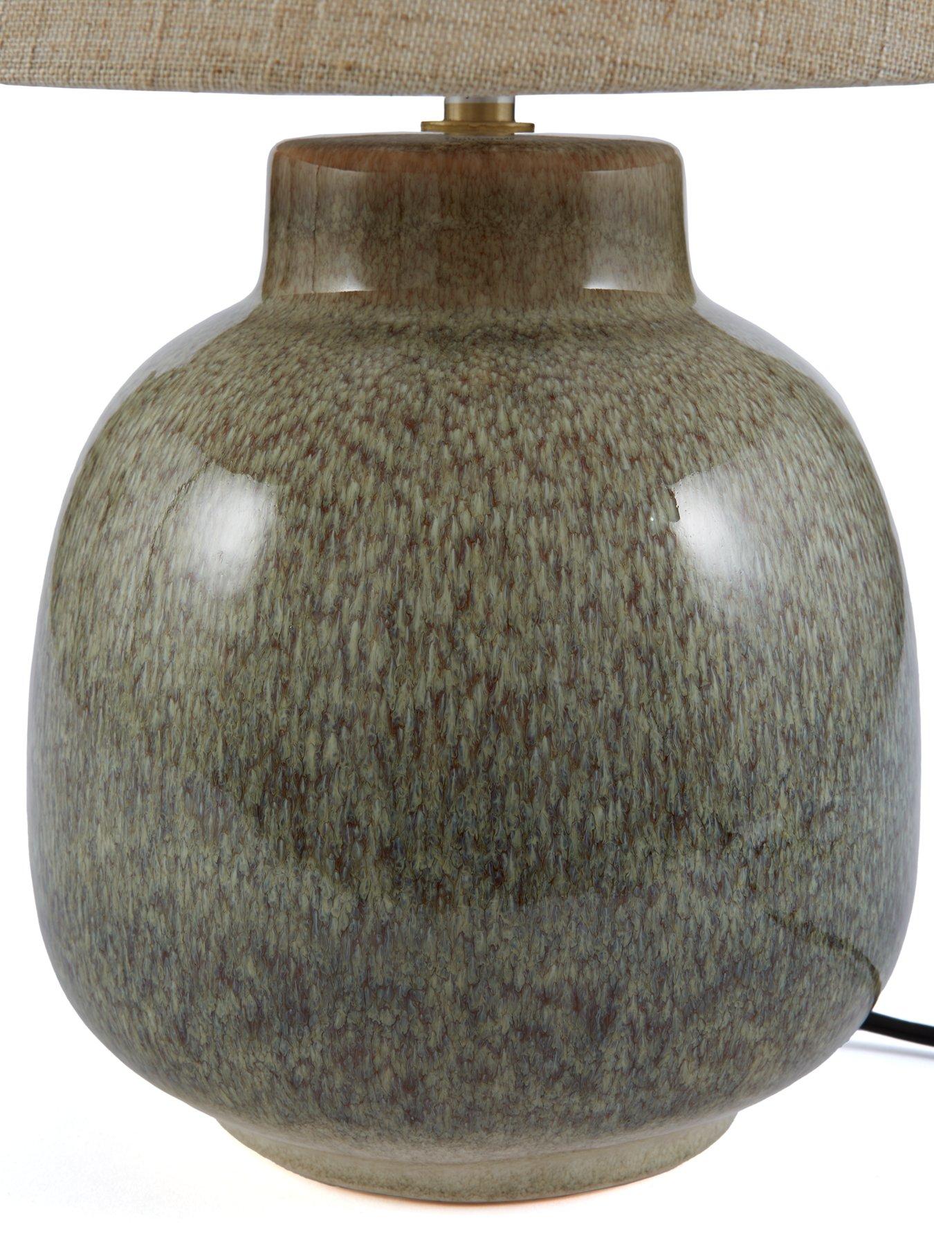Image 4 of 6 of The Very Collection Ceramic Ombre Table Lamp with Tapered Shade