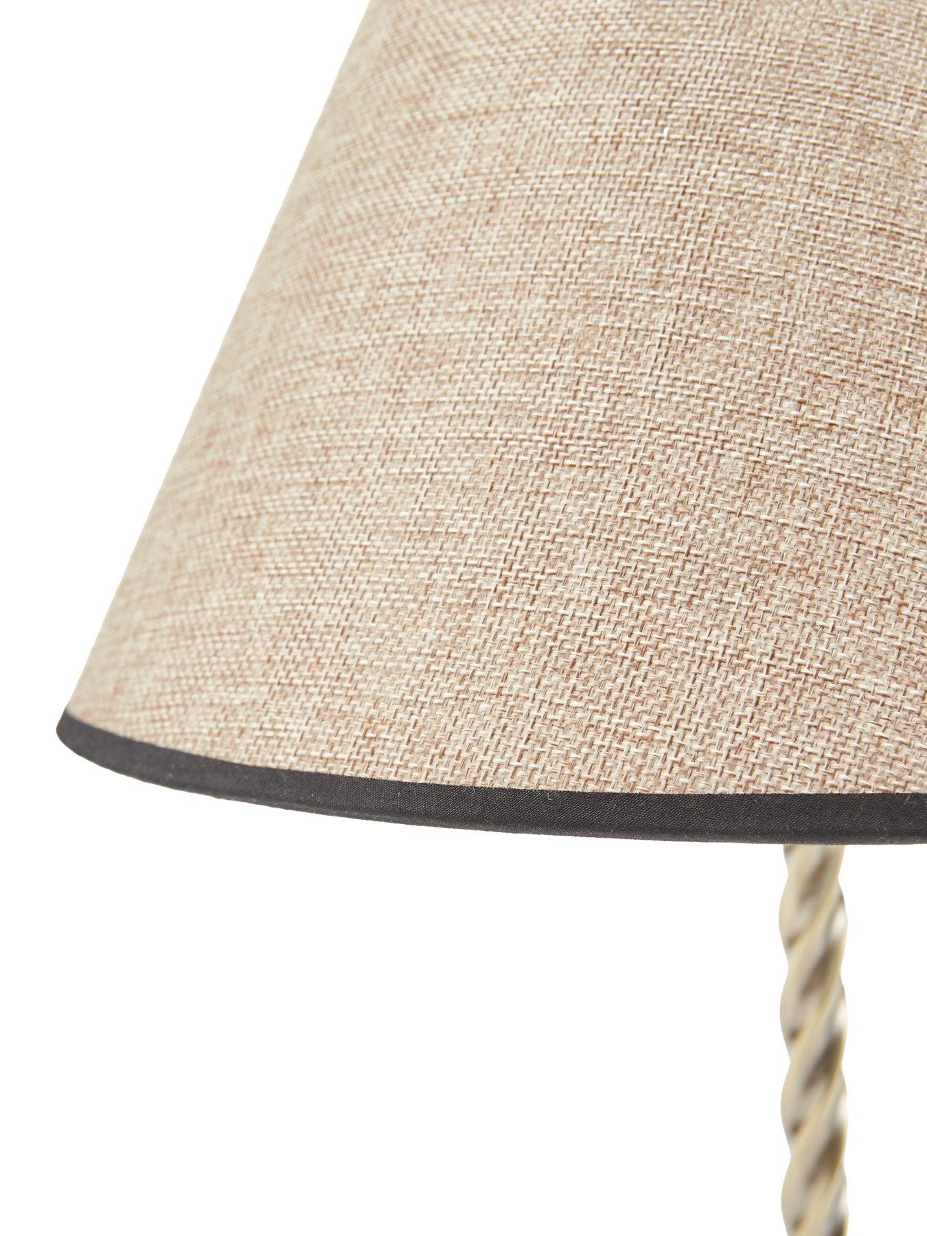 Image 4 of 6 of The Very Collection Twist Antique Brass Table Lamp