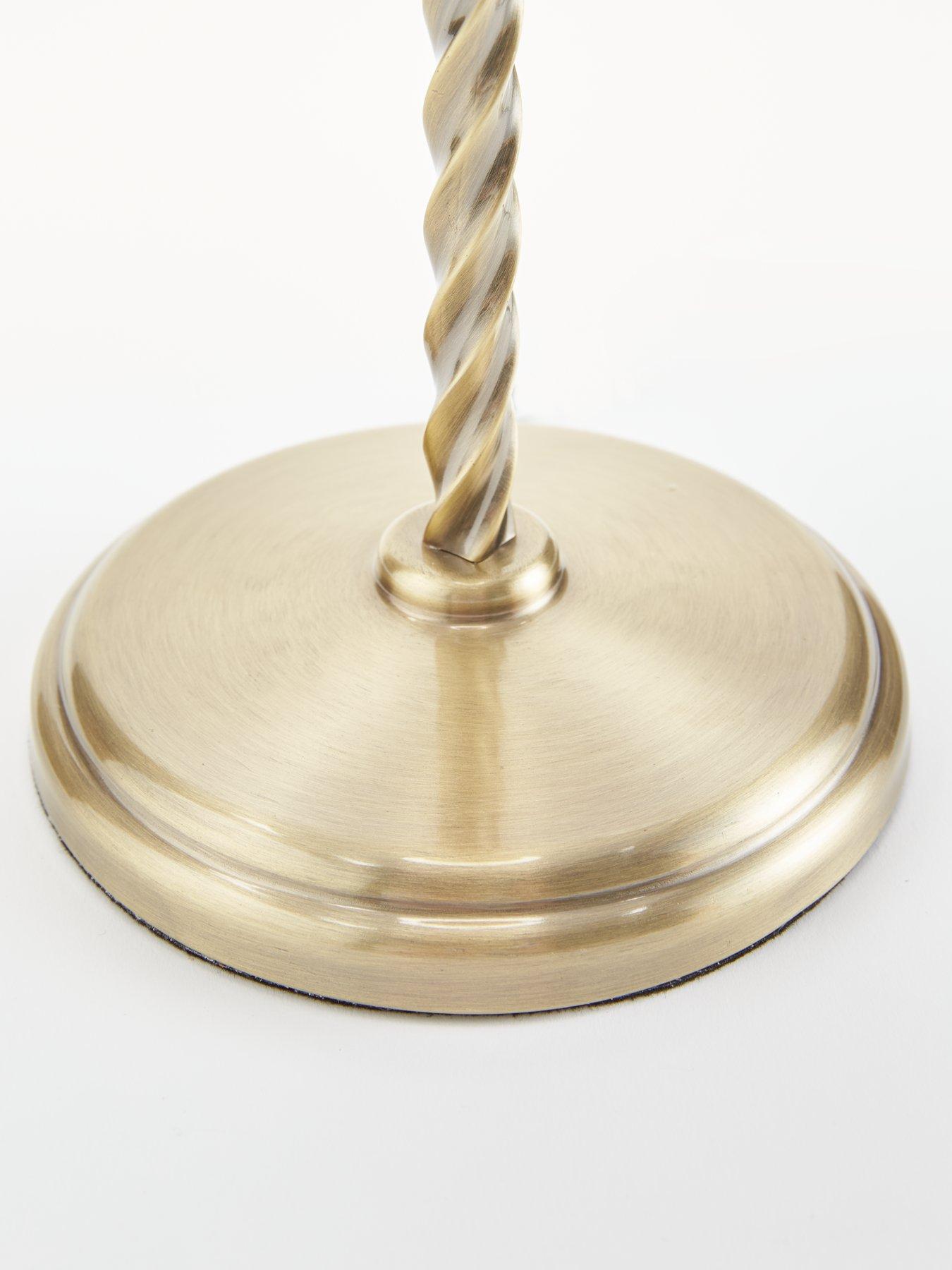 Image 5 of 6 of The Very Collection Twist Antique Brass Table Lamp