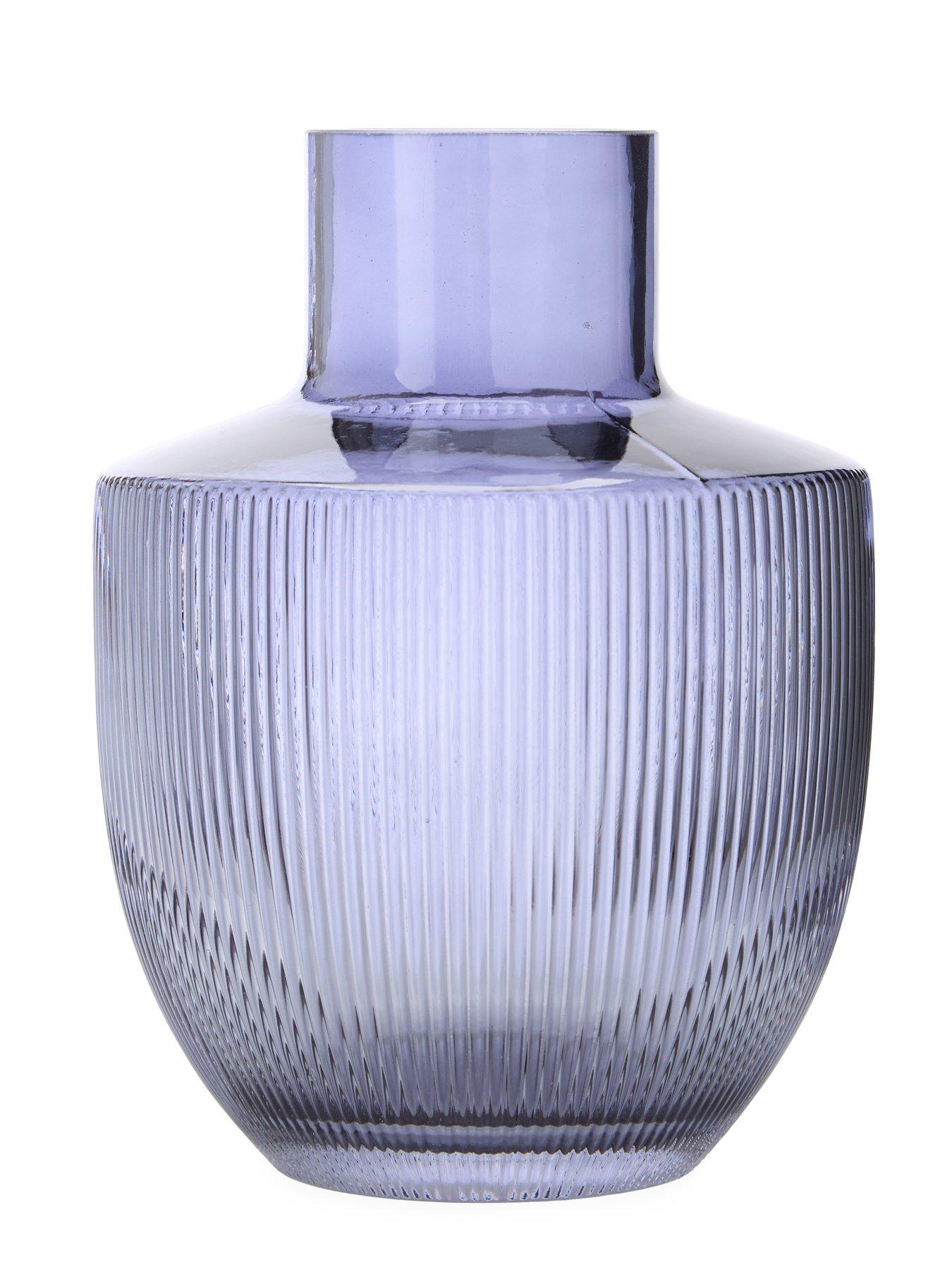 Image 5 of 7 of The Very Collection Ribbed Run Vase - Blue