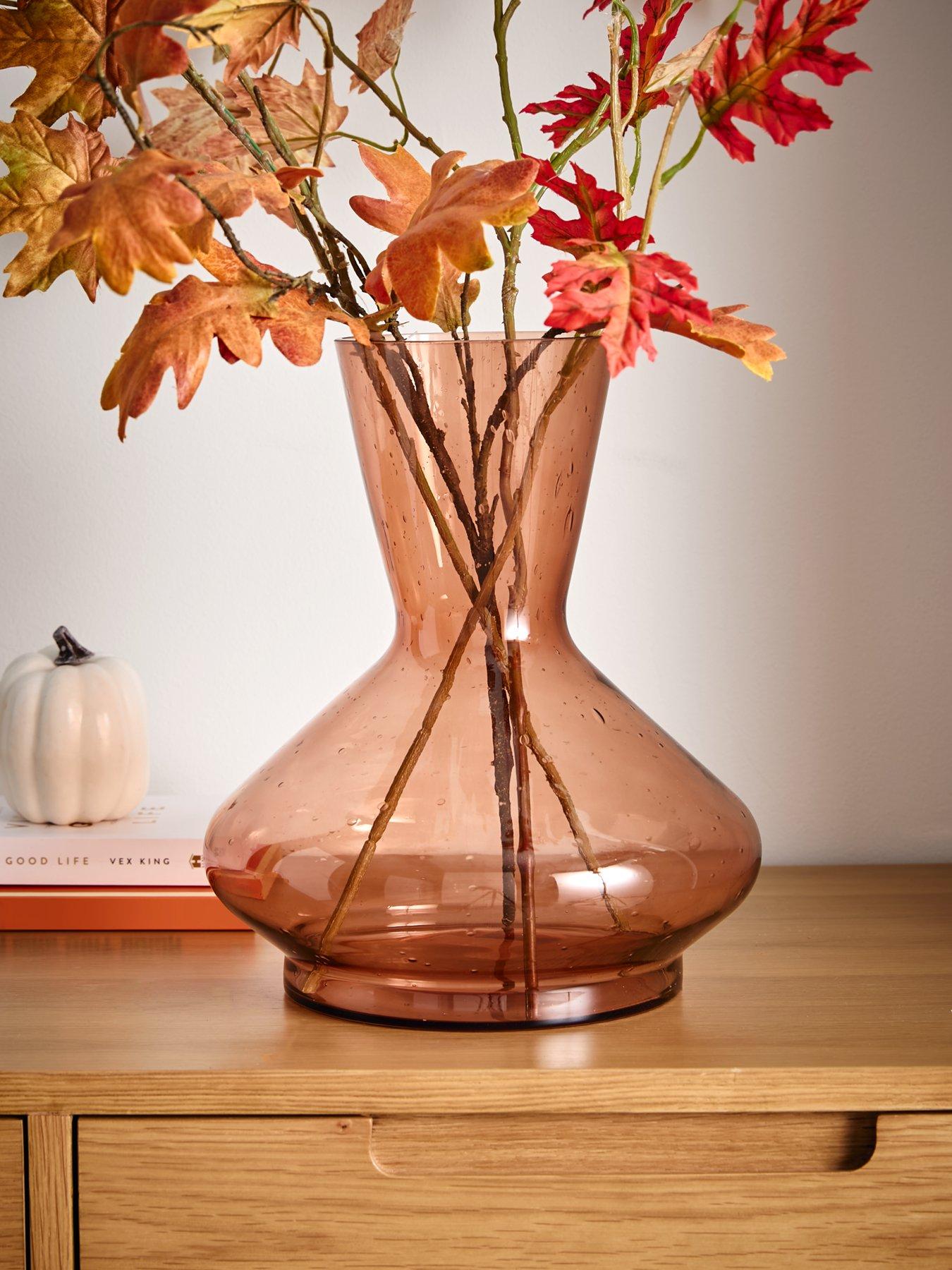 Image 1 of 3 of The Very Collection Bubble Glass Tapered Vase
