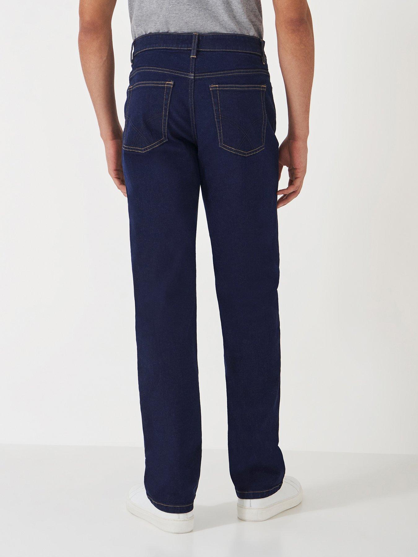 Image 2 of 6 of Crew Clothing Parker Straight Fit Jeans - Blue