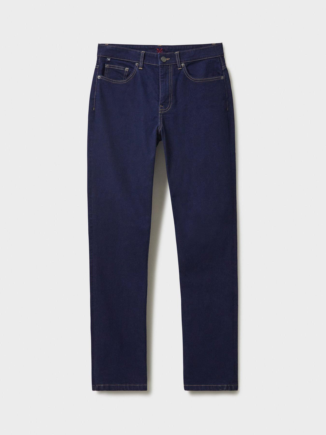 Image 3 of 6 of Crew Clothing Parker Straight Fit Jeans - Blue