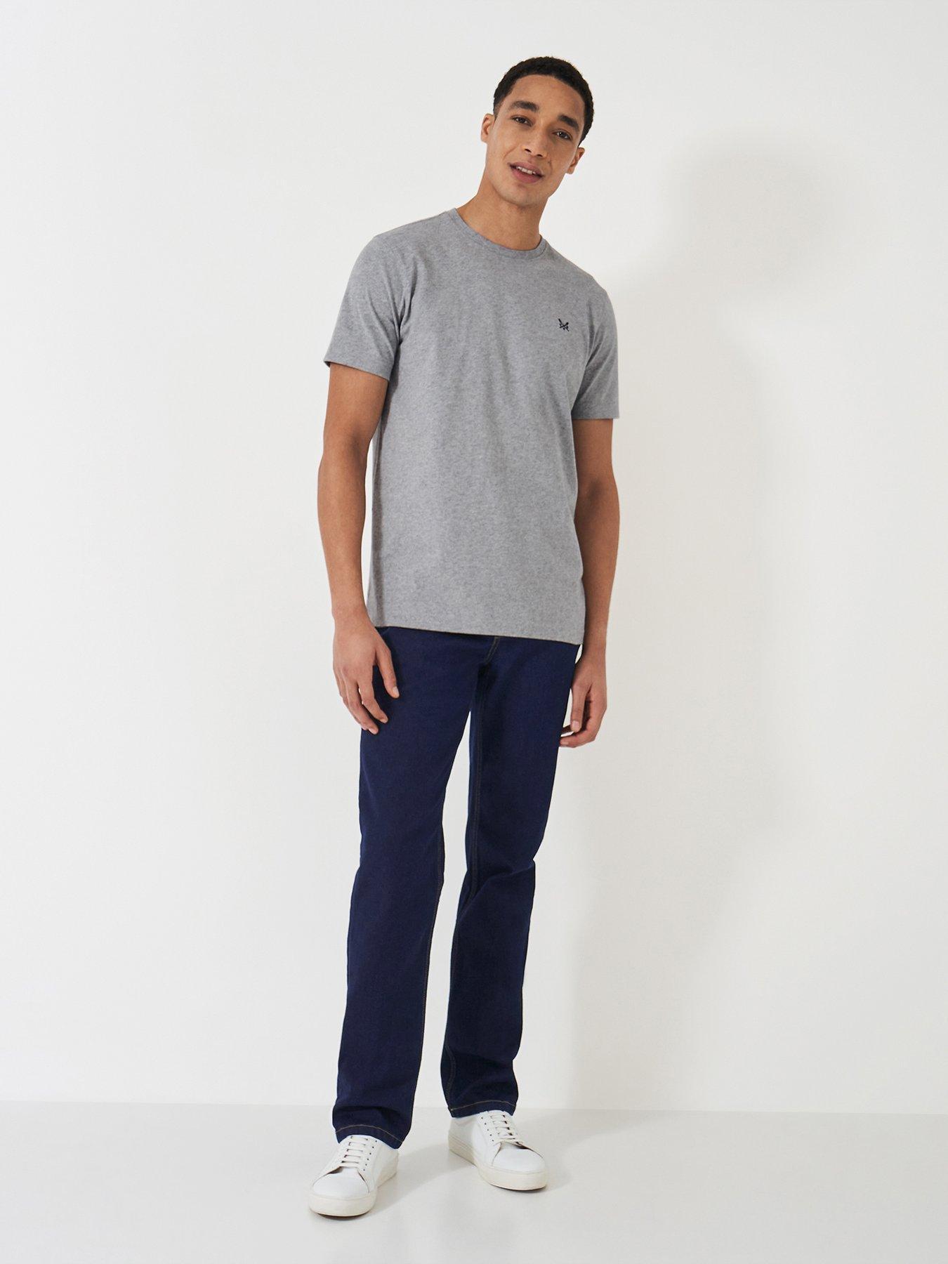 Image 4 of 6 of Crew Clothing Parker Straight Fit Jeans - Blue