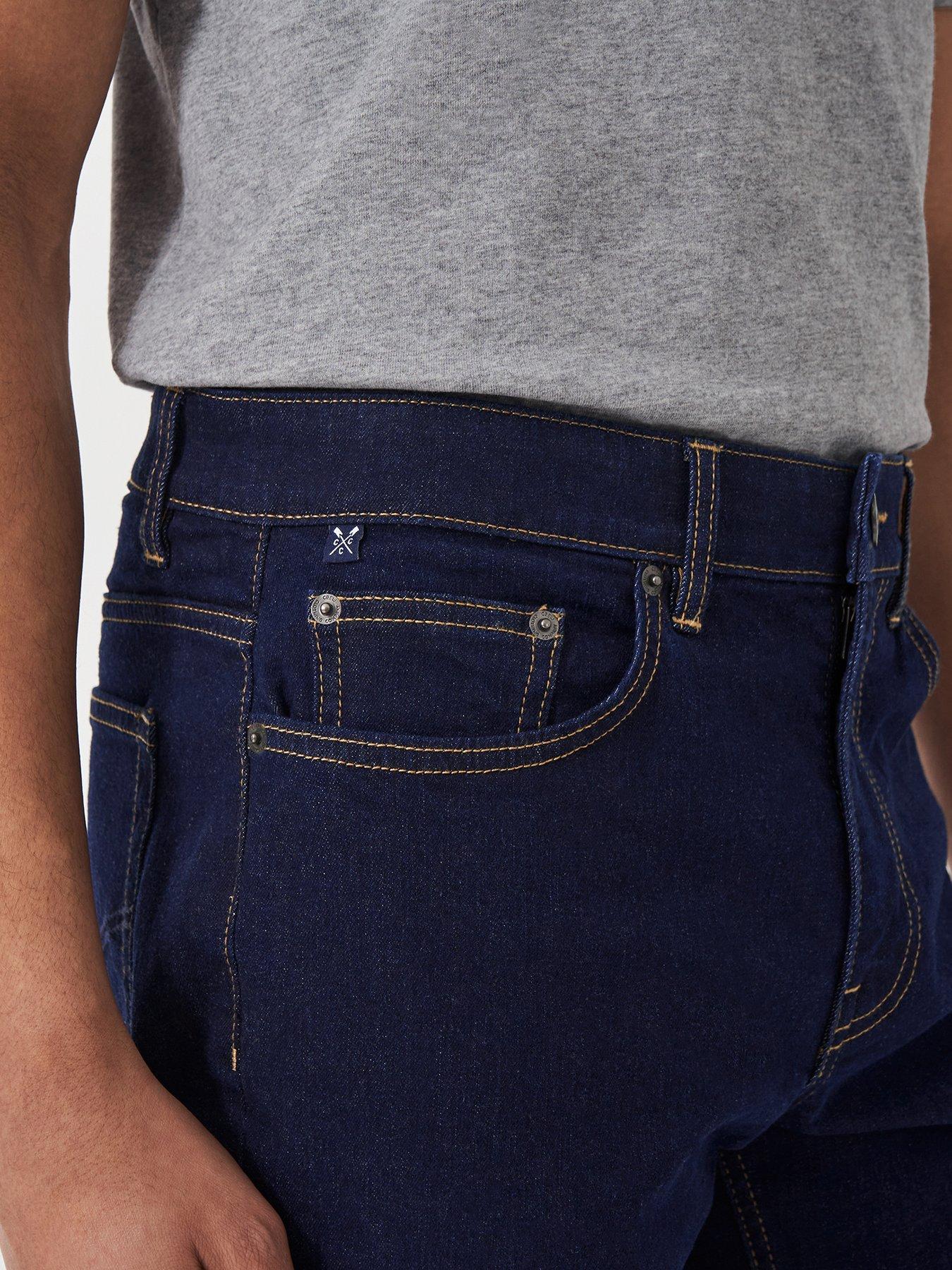 Image 5 of 6 of Crew Clothing Parker Straight Fit Jeans - Blue
