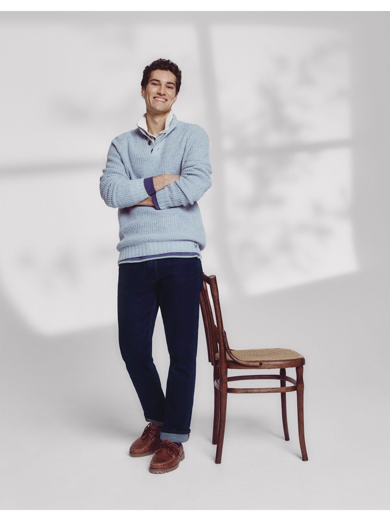 Image 6 of 6 of Crew Clothing Parker Straight Fit Jeans - Blue