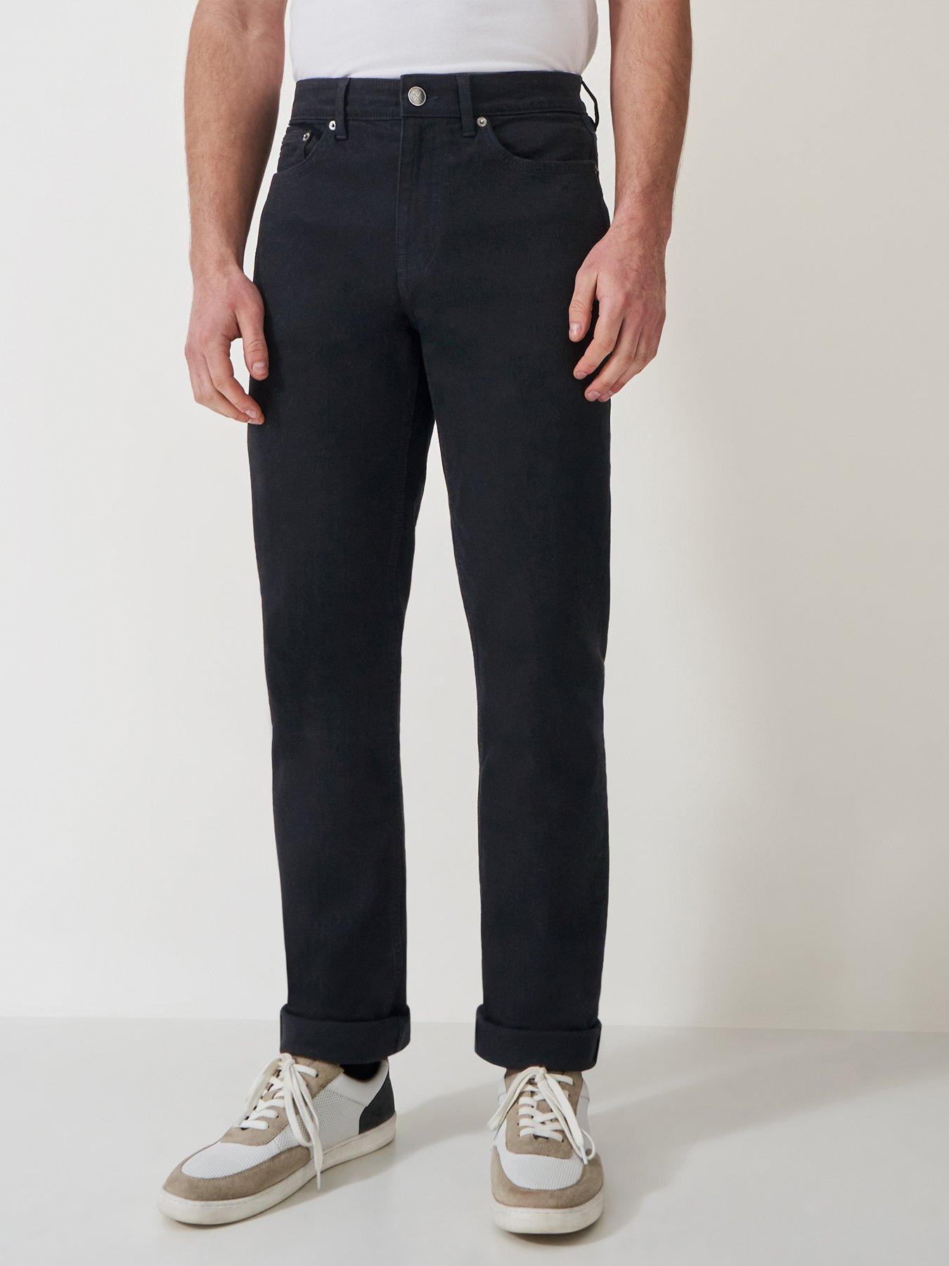 Image 1 of 5 of Crew Clothing Parker Straight Fit Jeans - Black