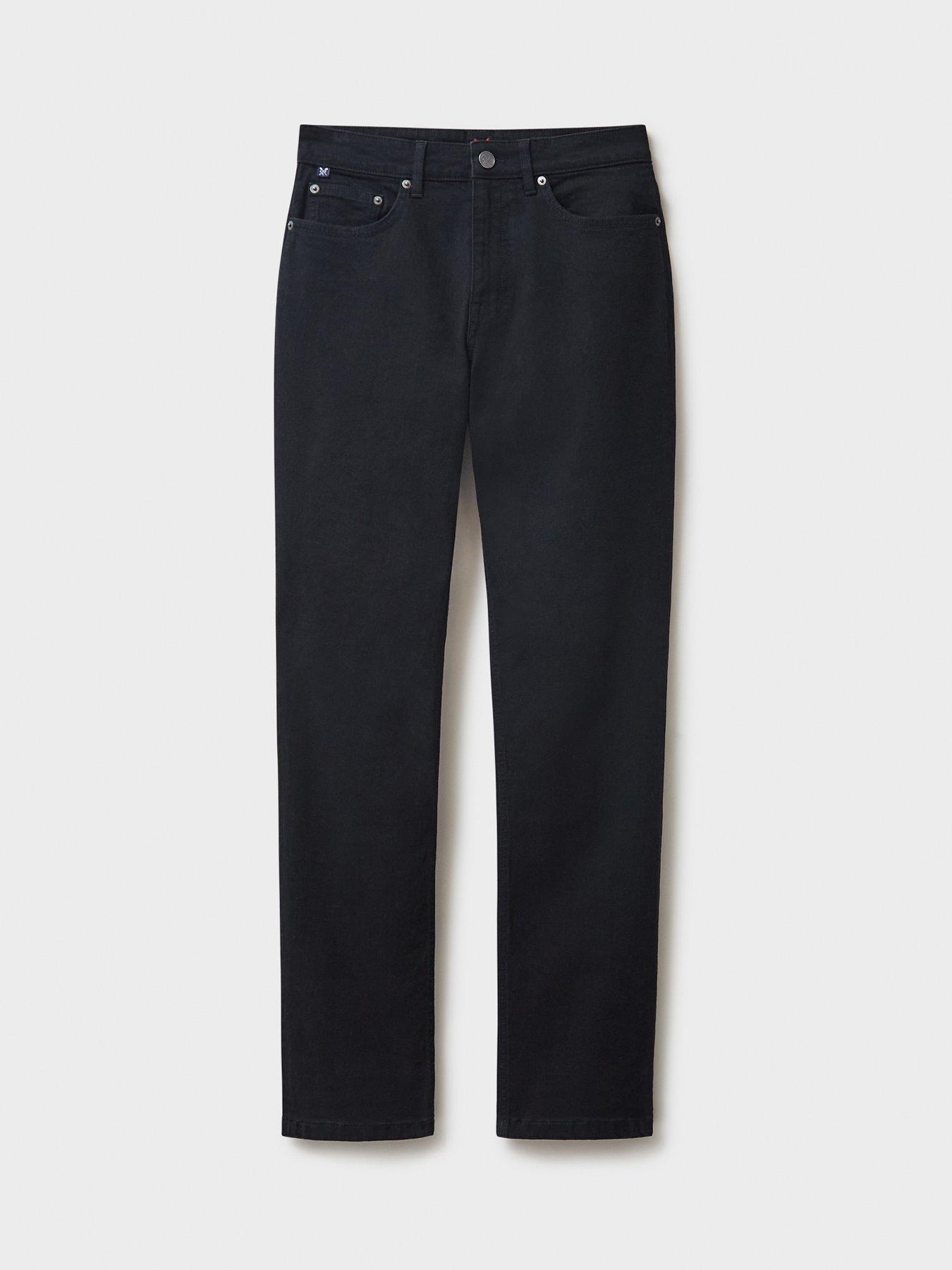 Image 4 of 5 of Crew Clothing Parker Straight Fit Jeans - Black