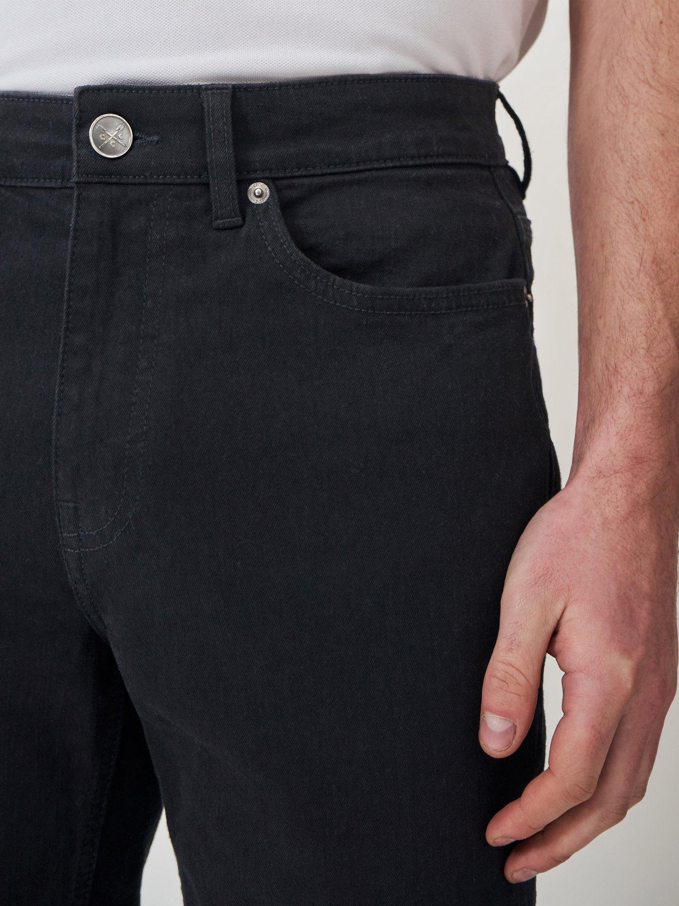 Image 5 of 5 of Crew Clothing Parker Straight Fit Jeans - Black