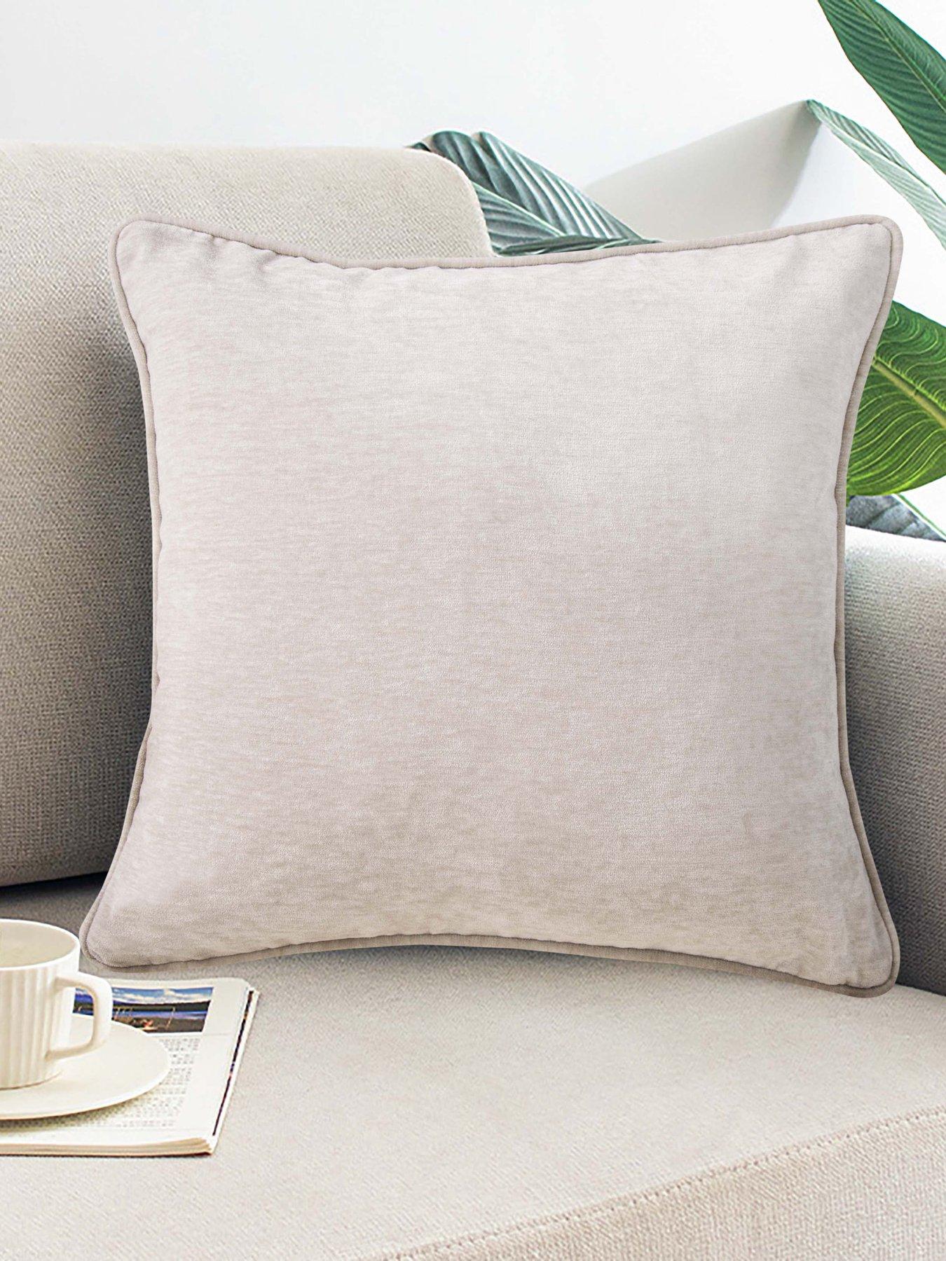 Product photograph of Very Home Camden Velour Cushion from very.co.uk