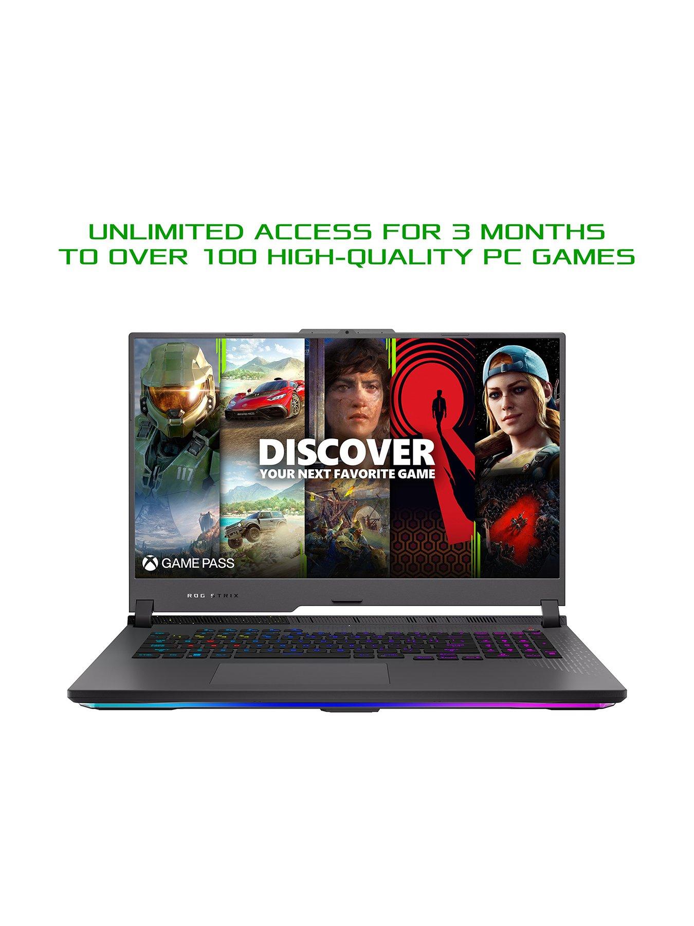Image 2 of 7 of Asus Strix G17 G713PI-LL044W Gaming Laptop - 17.3in FHD 240Hz, RTX 4070, AMD Ryzen 9, 32GB RAM, 1TB&nbsp;SSD