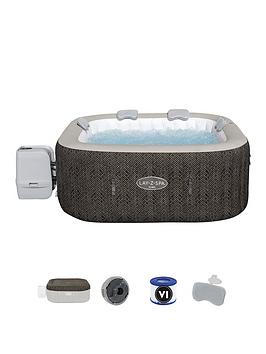 Product photograph of Lay-z-spa Cabo Hydrojet Inflatable Hot Tub 4-6 People from very.co.uk