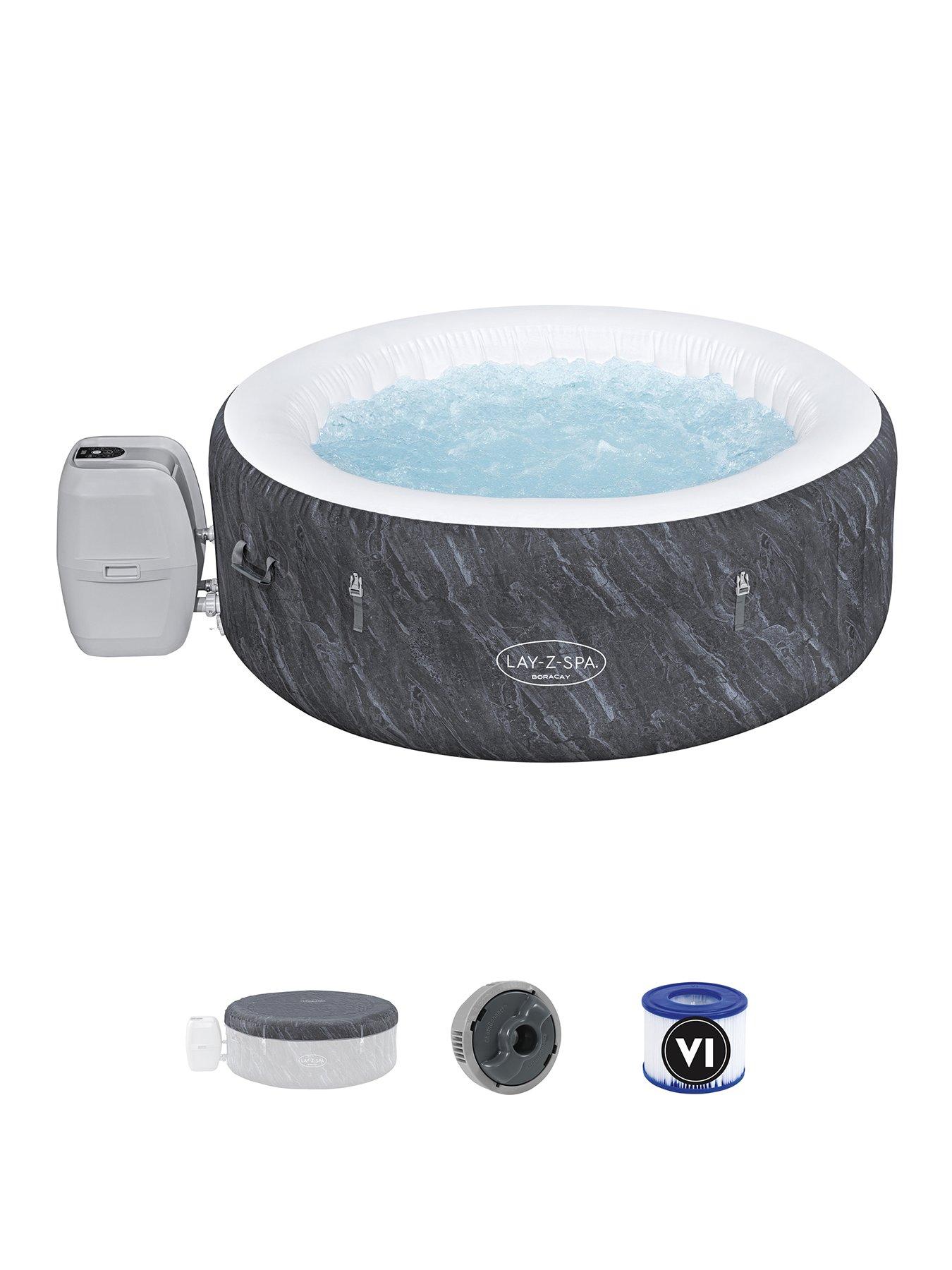 Product photograph of Lay-z-spa Boracay Airjet Inflatable Hot Tub 2-4 People from very.co.uk