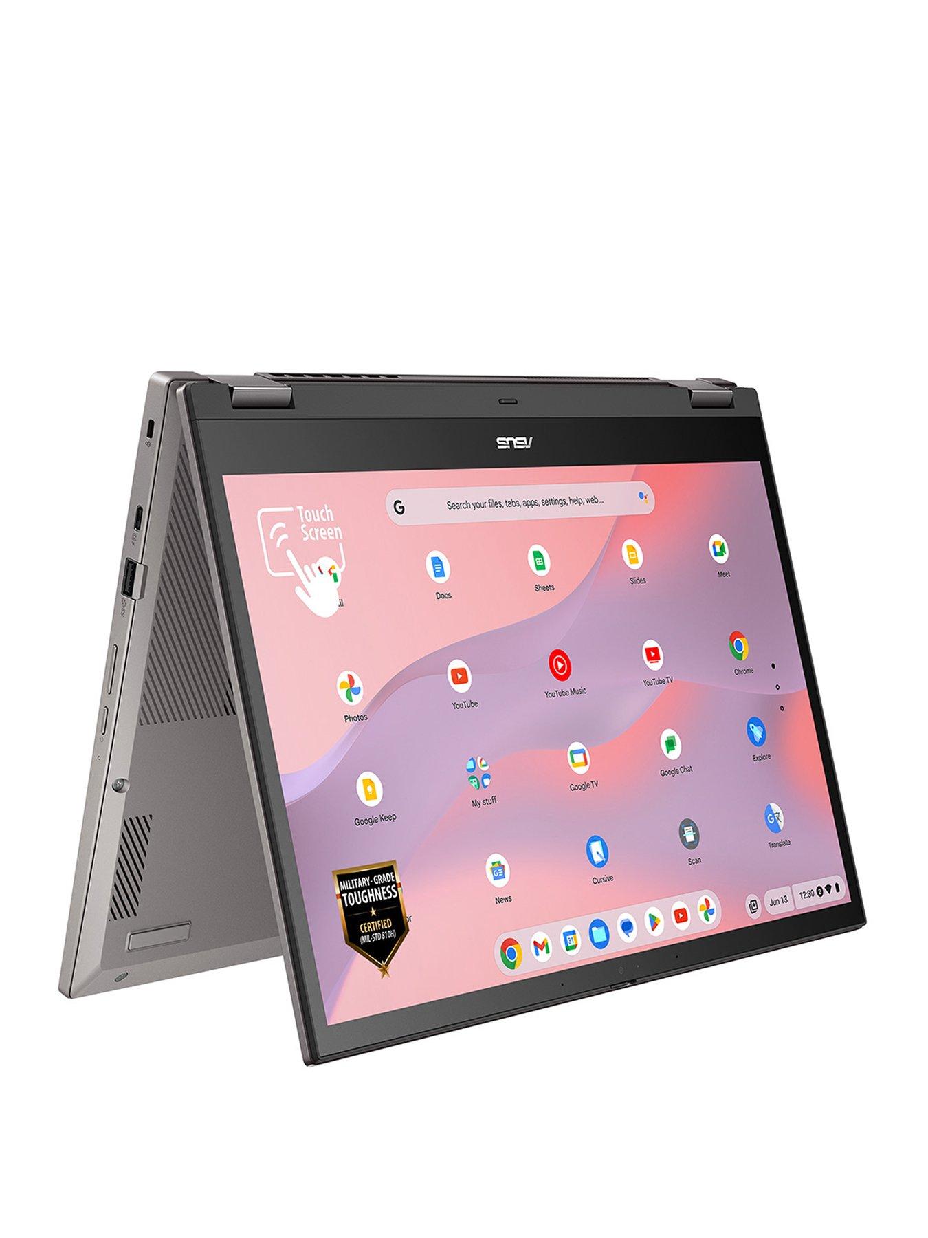 undefined Chromebook Plus CM34 Flip CM3401FFA-LZ0199 Laptop - 14in FHD+, AMD Ryzen 5, 8GB RAM, 256GB SSD - Grey