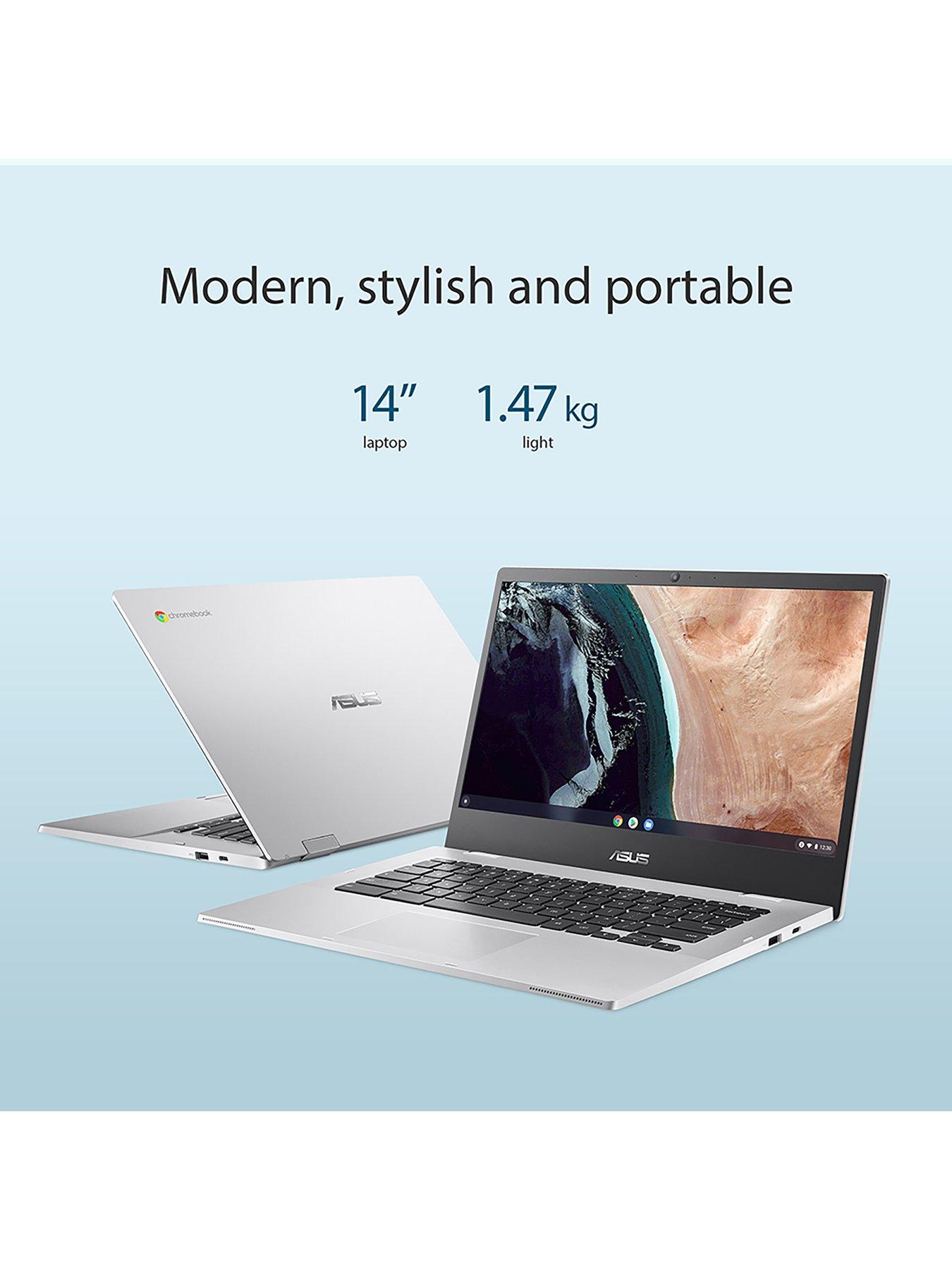Image 5 of 7 of Asus Chromebook CX1400CKA-NK0380 - 14in FHD, Intel Celeron, 4GB RAM,&nbsp;64GB&nbsp;SSD - Silver