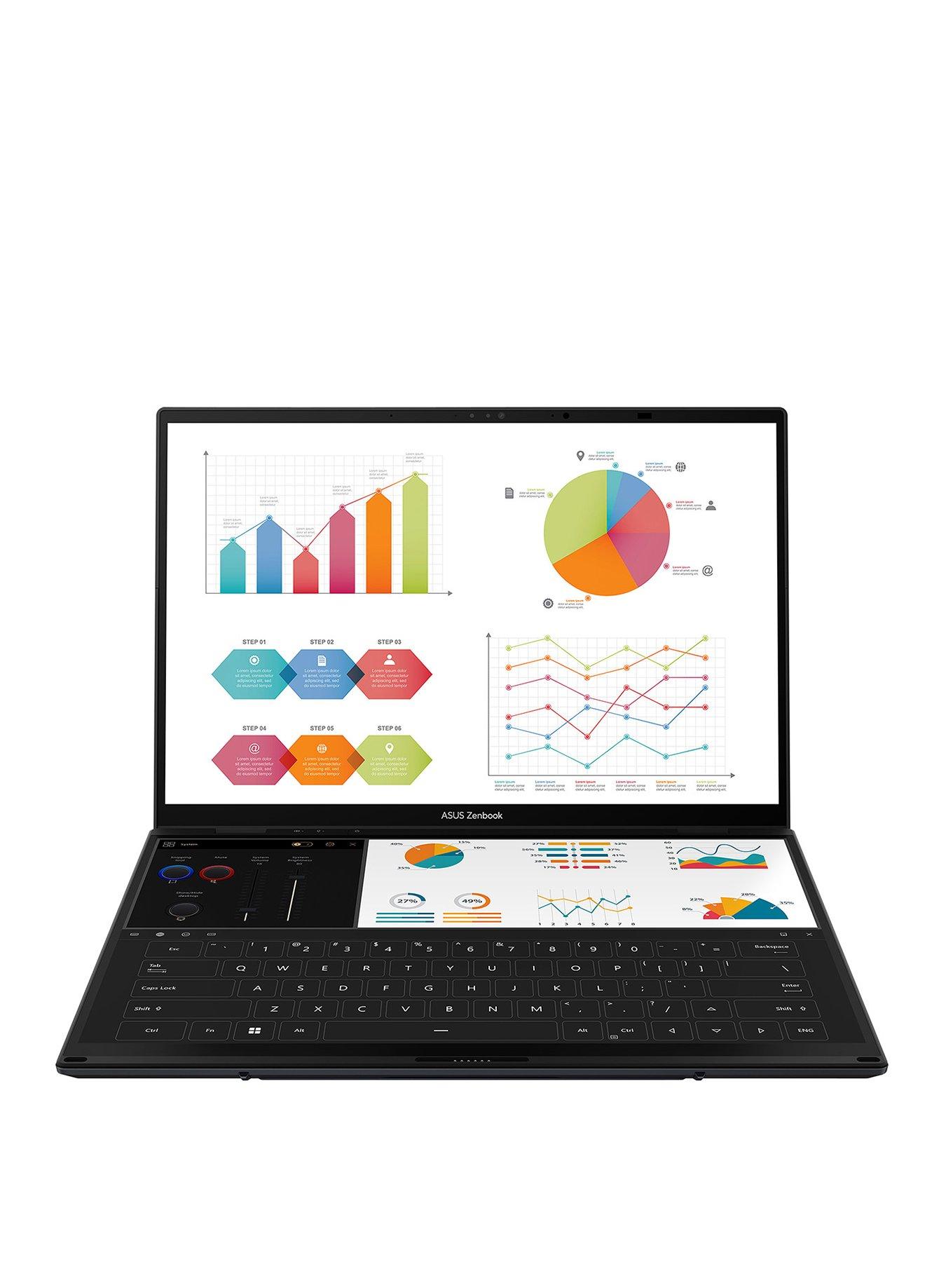 Image 2 of 7 of Asus Zenbook UX8406MA-PZ203W, Intel Core Ultra 9, 32GB RAM, 2TB fast SSD storage, 14in Grey Laptop