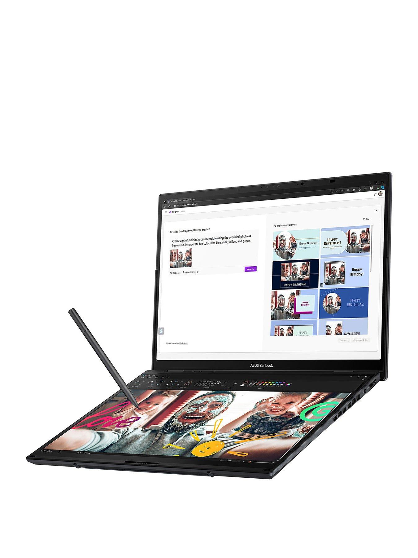 Image 3 of 7 of Asus Zenbook UX8406MA-PZ203W, Intel Core Ultra 9, 32GB RAM, 2TB fast SSD storage, 14in Grey Laptop