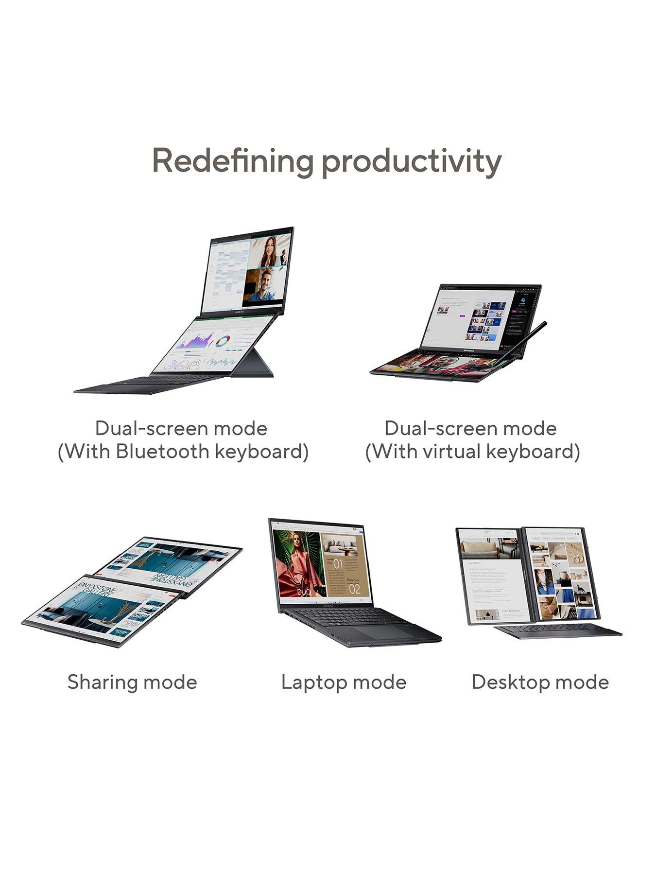 Image 5 of 7 of Asus Zenbook UX8406MA-PZ203W, Intel Core Ultra 9, 32GB RAM, 2TB fast SSD storage, 14in Grey Laptop