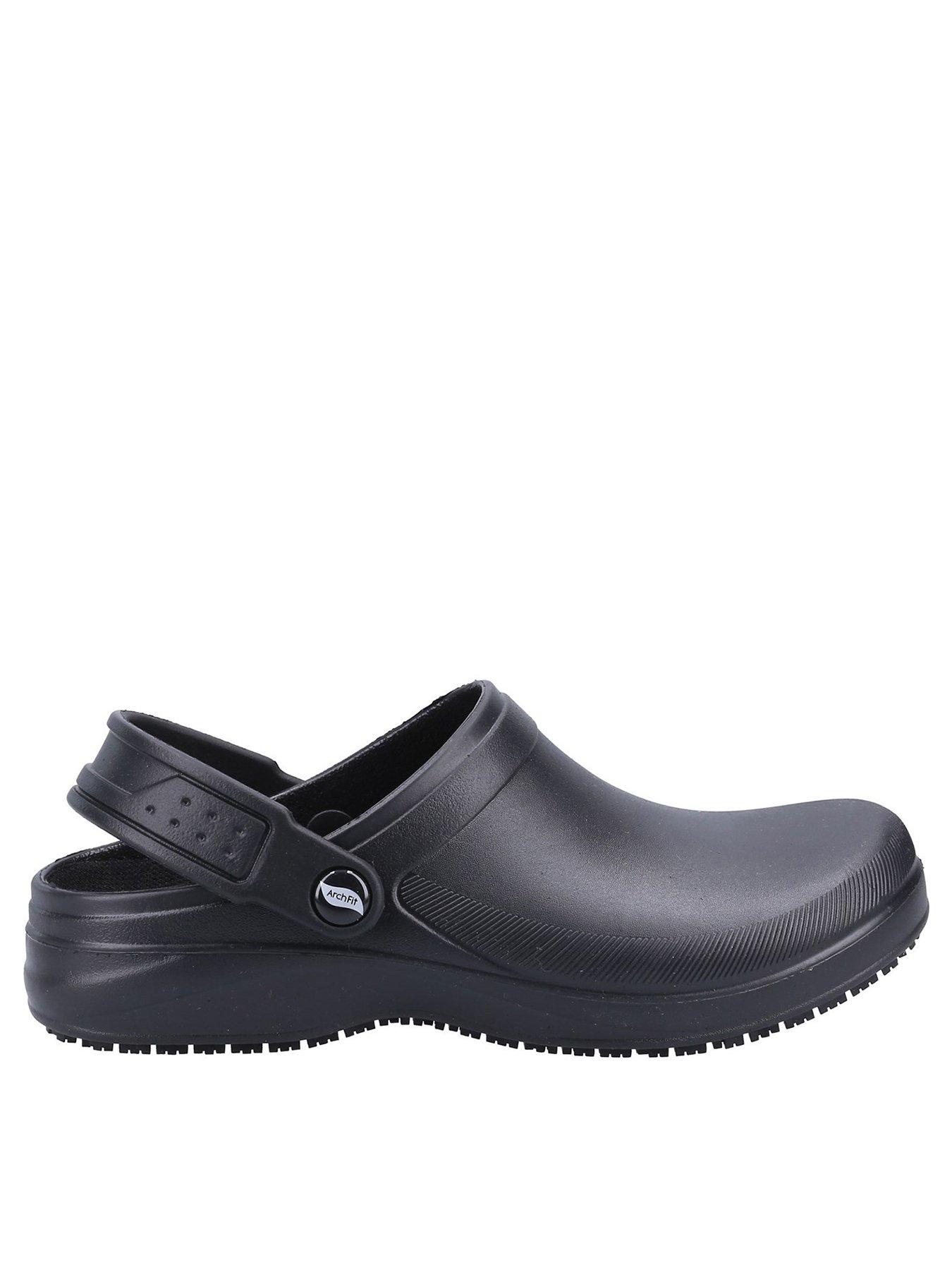 Skechers Work Arch Fit Riverbound Clog Sandal - Black | Very.co.uk