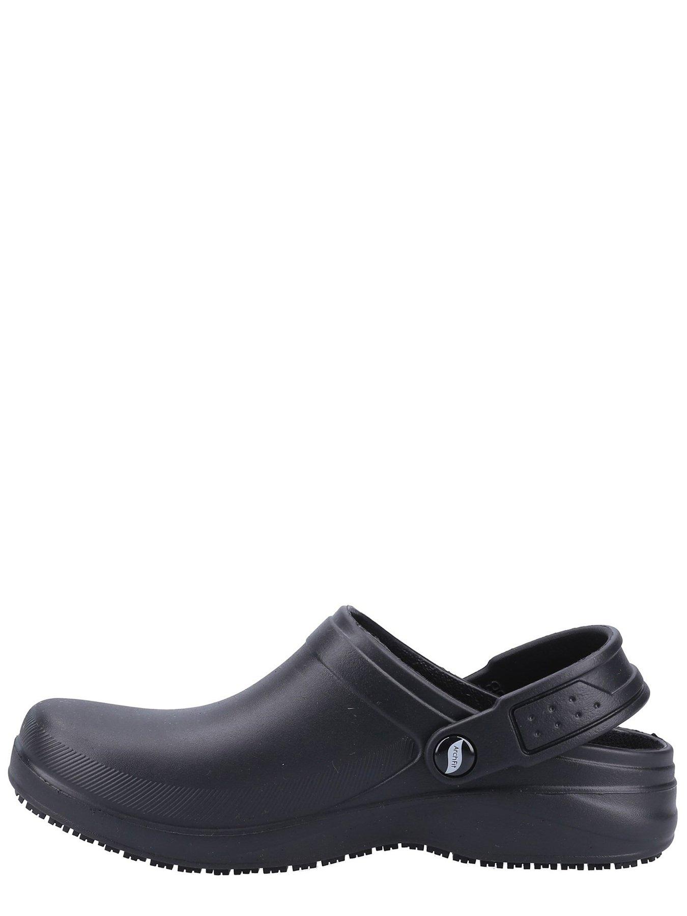 Skechers Work Arch Fit Riverbound Clog Sandal - Black | very.co.uk