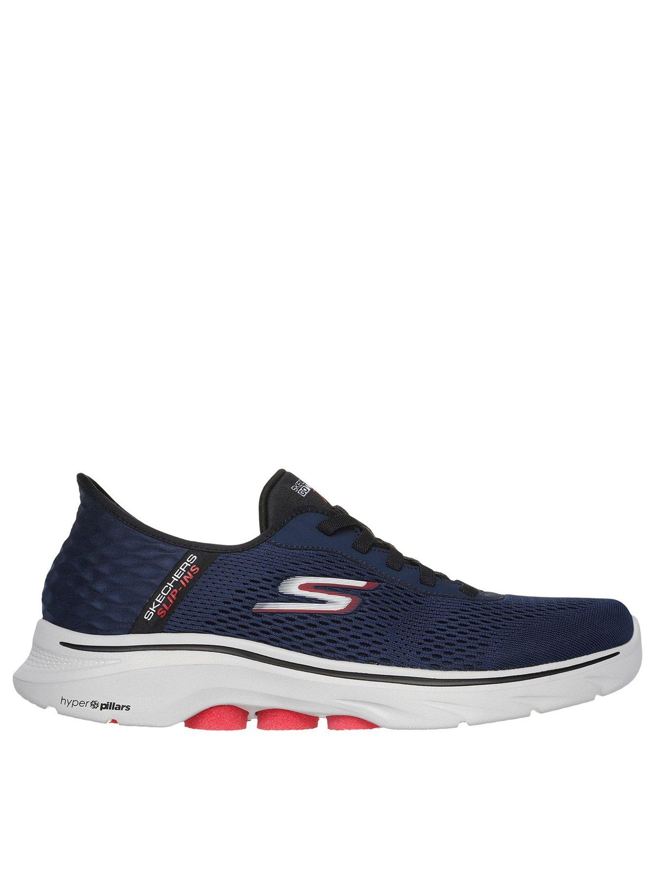 Skechers Uno Stand on Air Lace Up Trainers - Navy | very.co.uk