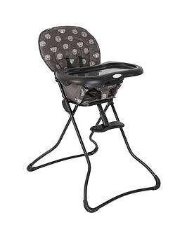 Product photograph of Graco Snack N Stow Highchair - Sleepy Heads from very.co.uk