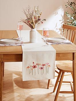 Product photograph of Catherine Lansfield Harvest Flowers Table Runner from very.co.uk