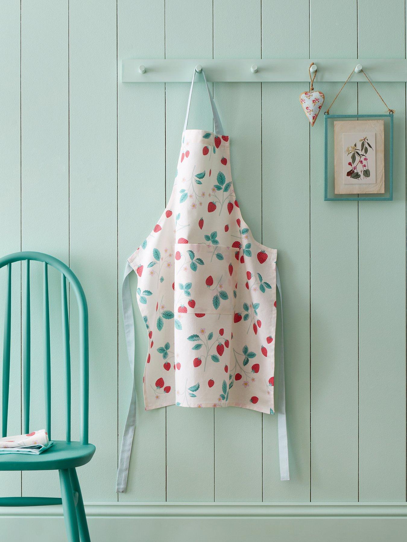 Product photograph of Catherine Lansfield Strawberry Garden Apron from very.co.uk
