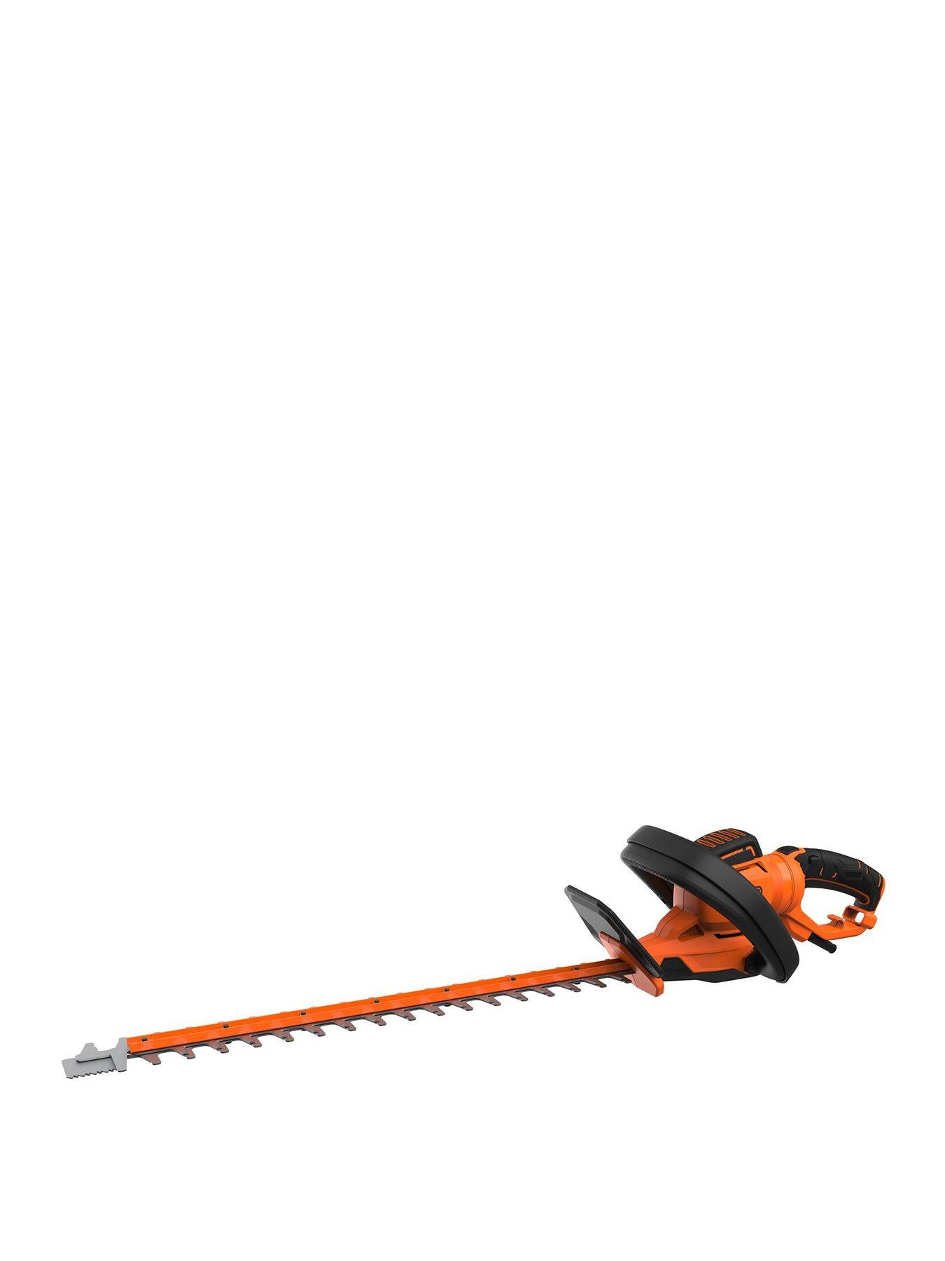 Product photograph of Black Decker 650w 60cm Twist Hedge Trimmer 25mm Gap Saw Blade from very.co.uk