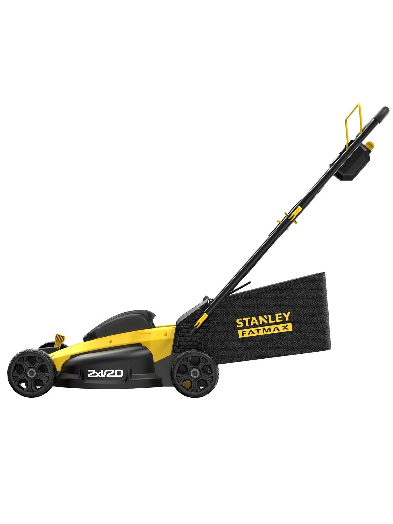 Stanley FatMax V20 18V 51cm Brushless Cordless Lawn Mower - 2x 4.0Ah ...