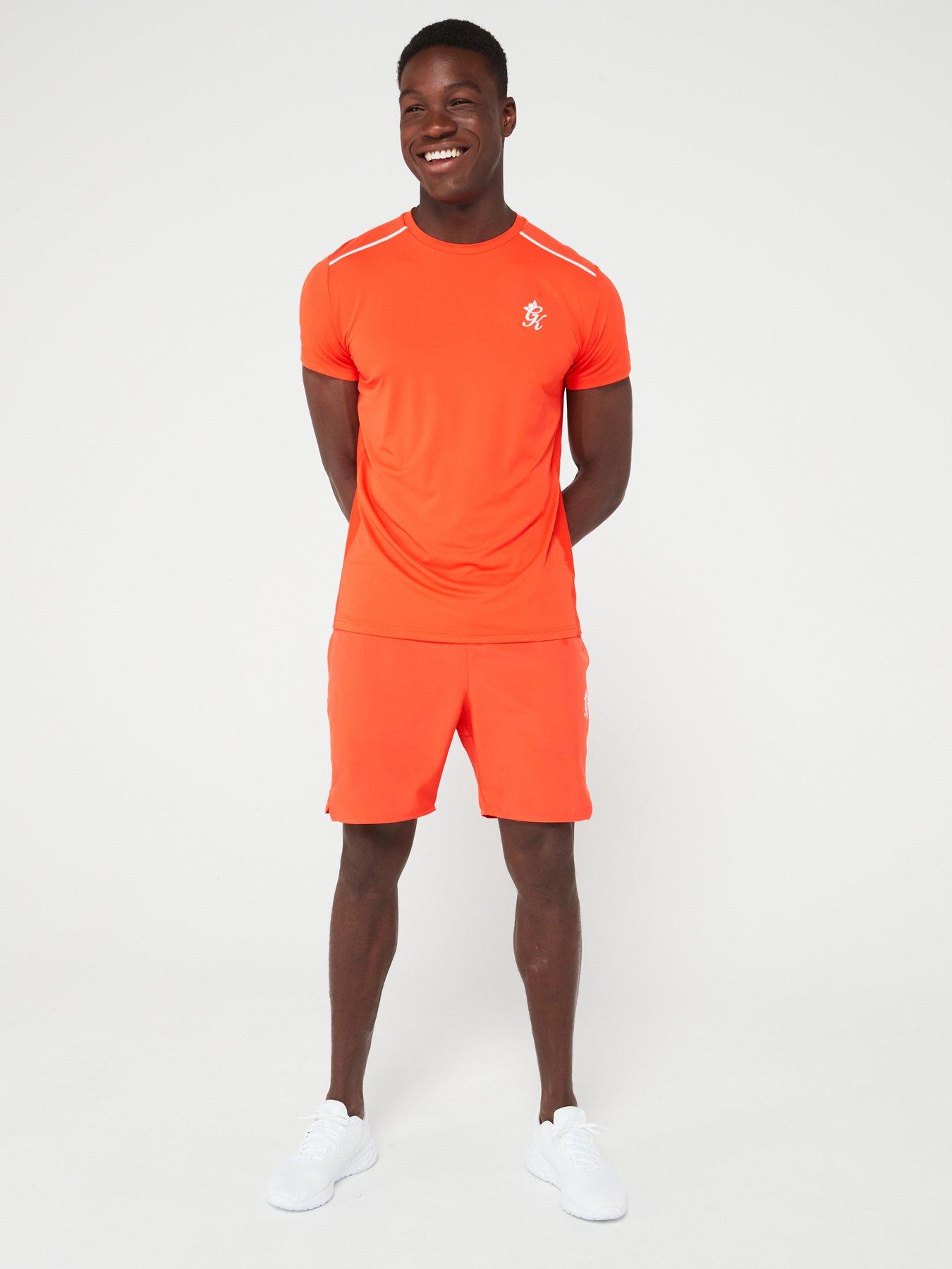 Gym King Mens Flex 6 Shorts Red Very
